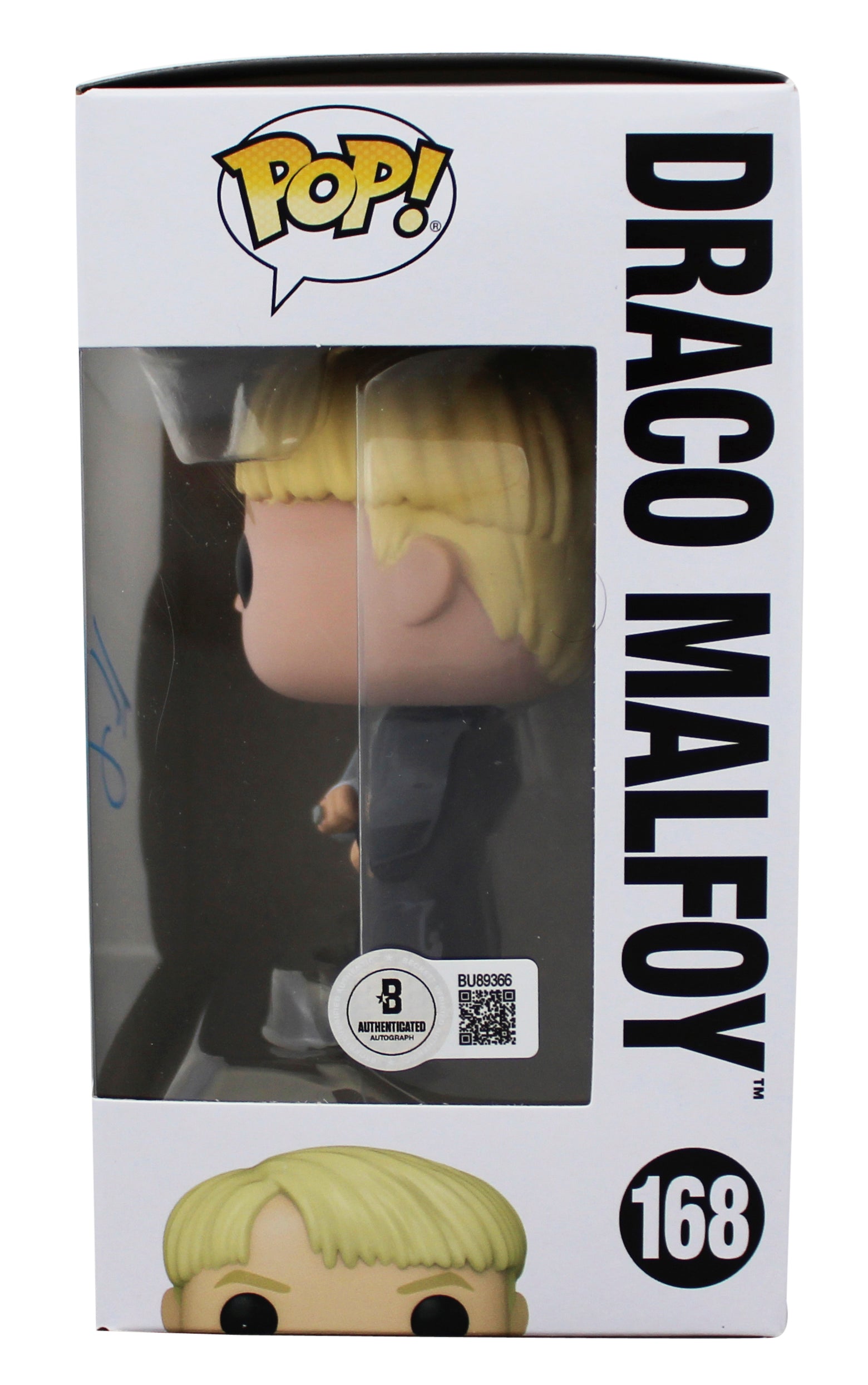 Tom Felton Harry Potter Signed Draco Malfoy #168 Funko Pop Vinyl Figure BAS
