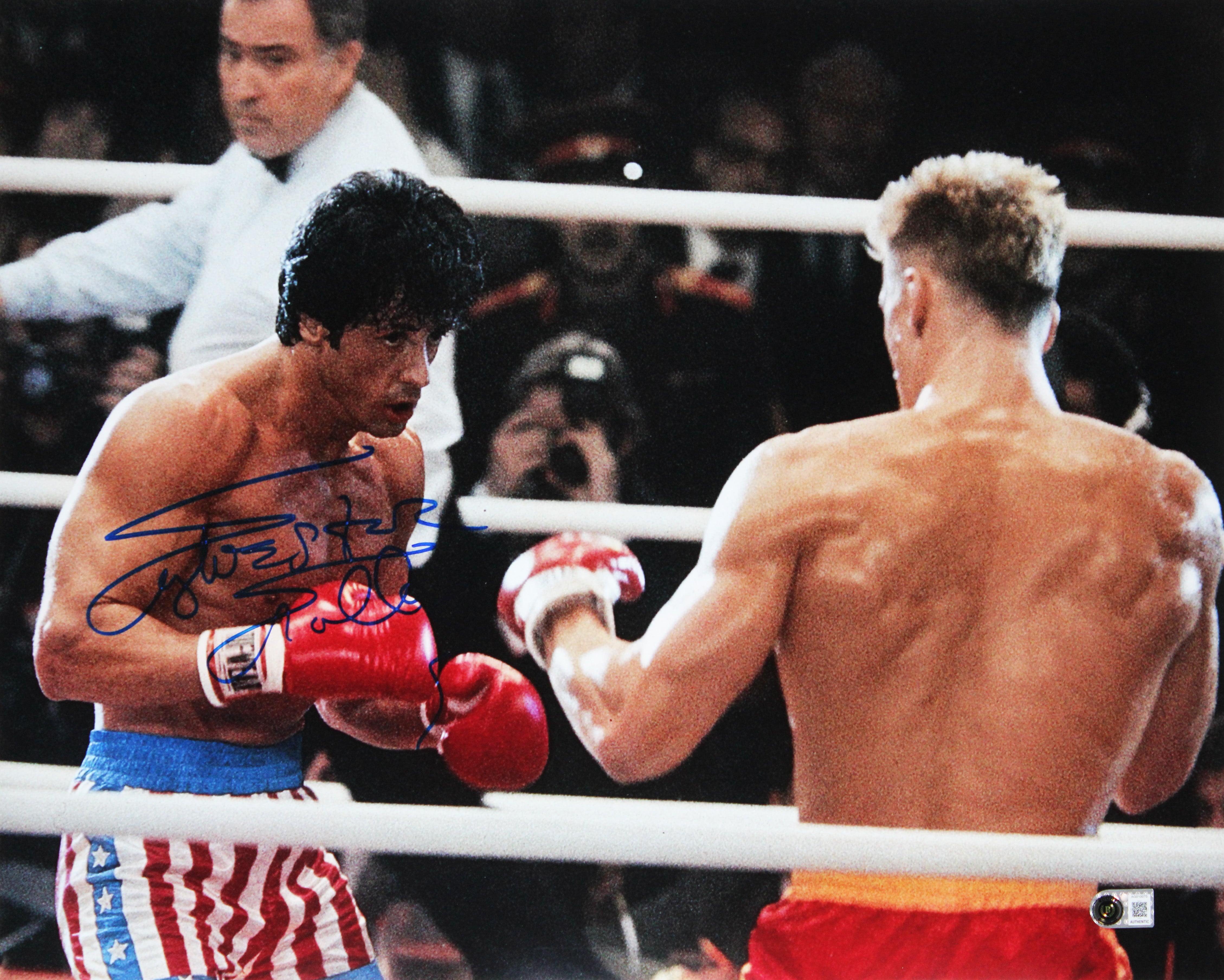 Sylvester Stallone Rocky IV Authentic Signed 16x20 Horizontal Photo BAS