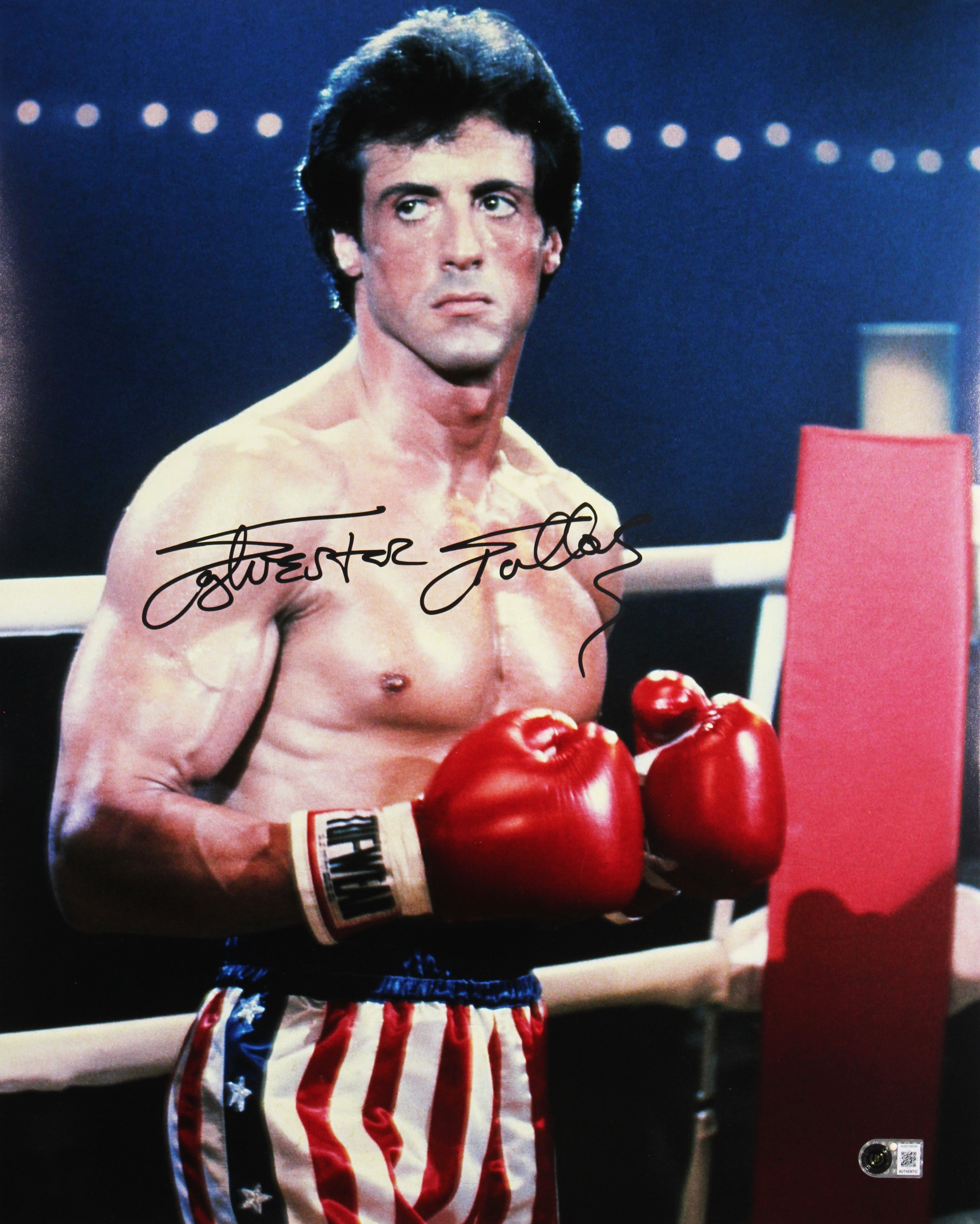 Sylvester Stallone Rocky Authentic Signed 16x20 Vertical Photo Autographed BAS