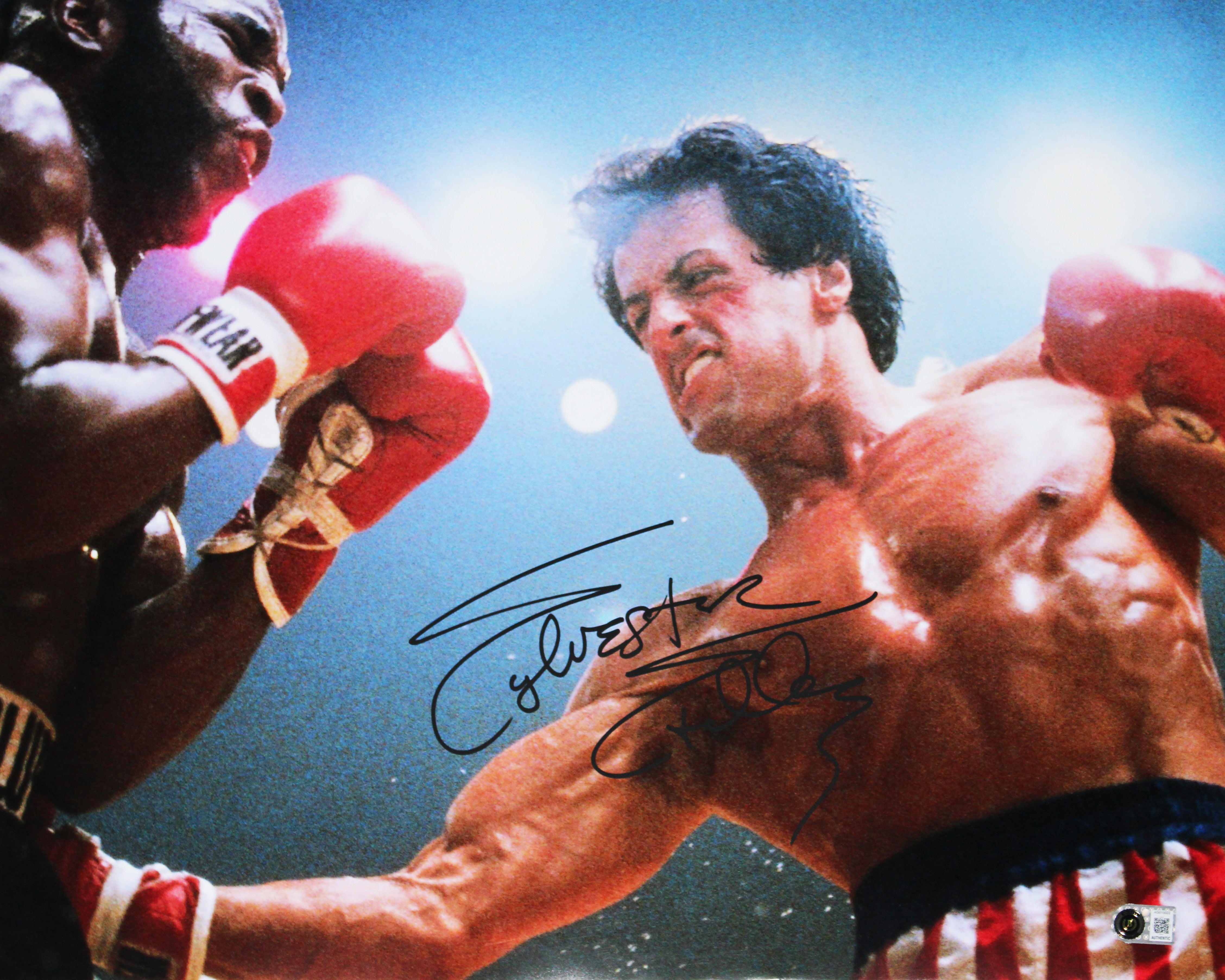 Sylvester Stallone Rocky III Authentic Signed 16x20 Horizontal Photo BAS