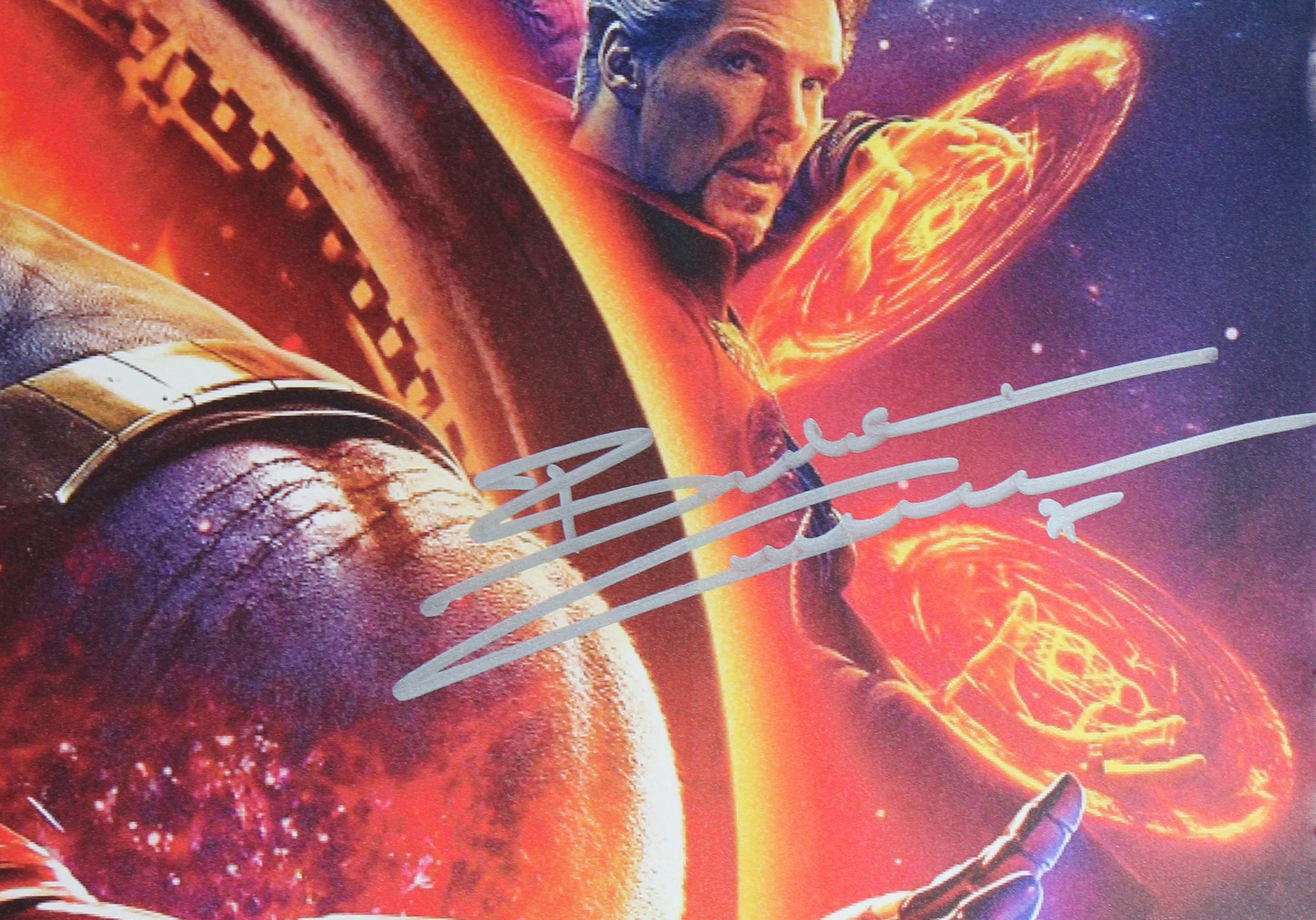 Benedict Cumberbatch & Pom Klementieff Avengers Signed 27x40 Poster BAS 2