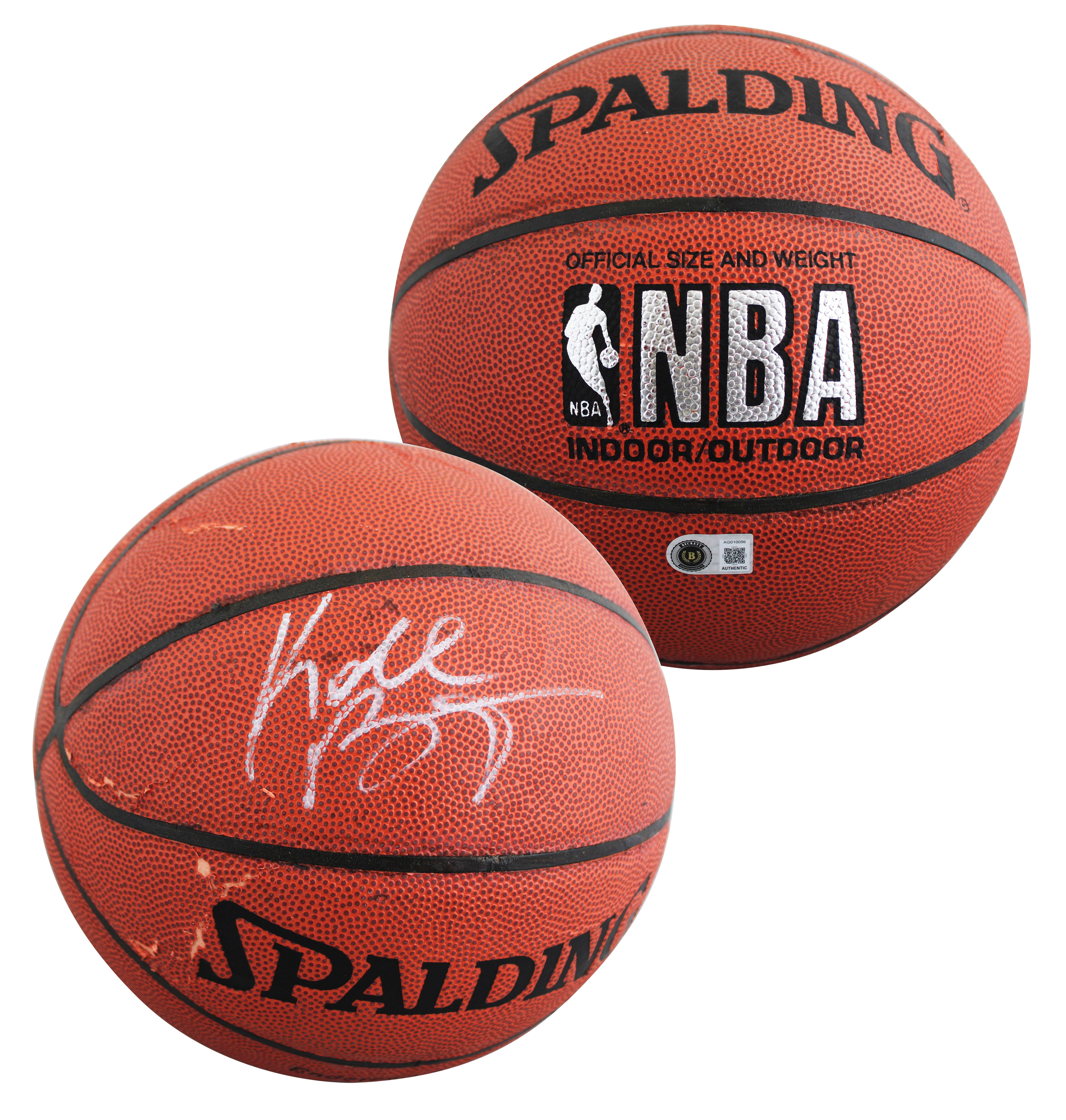 Lakers Kobe Bryant Authentic Signed Spalding Basketball BAS #AG010056