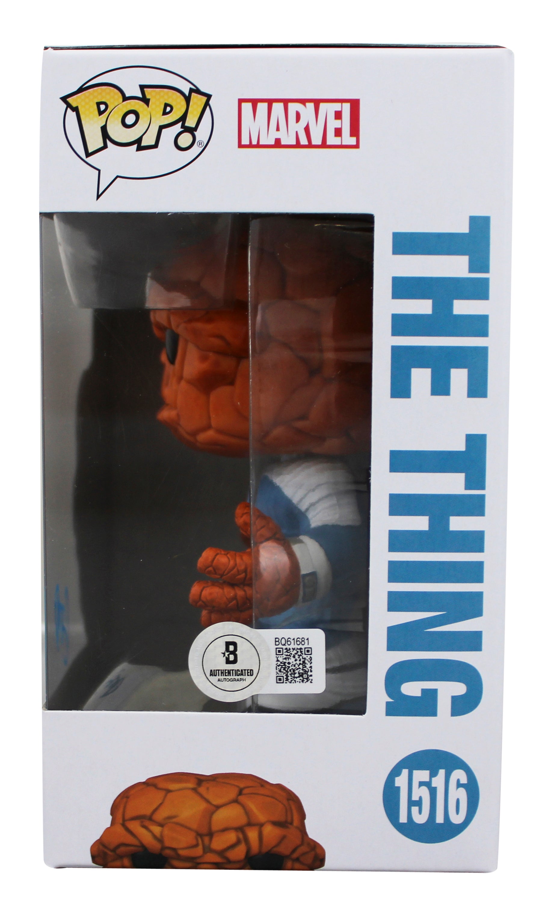 Ebon Moss-Bachrach Fantastic Four Signed The Thing Funko Pop Vinyl Figure BAS