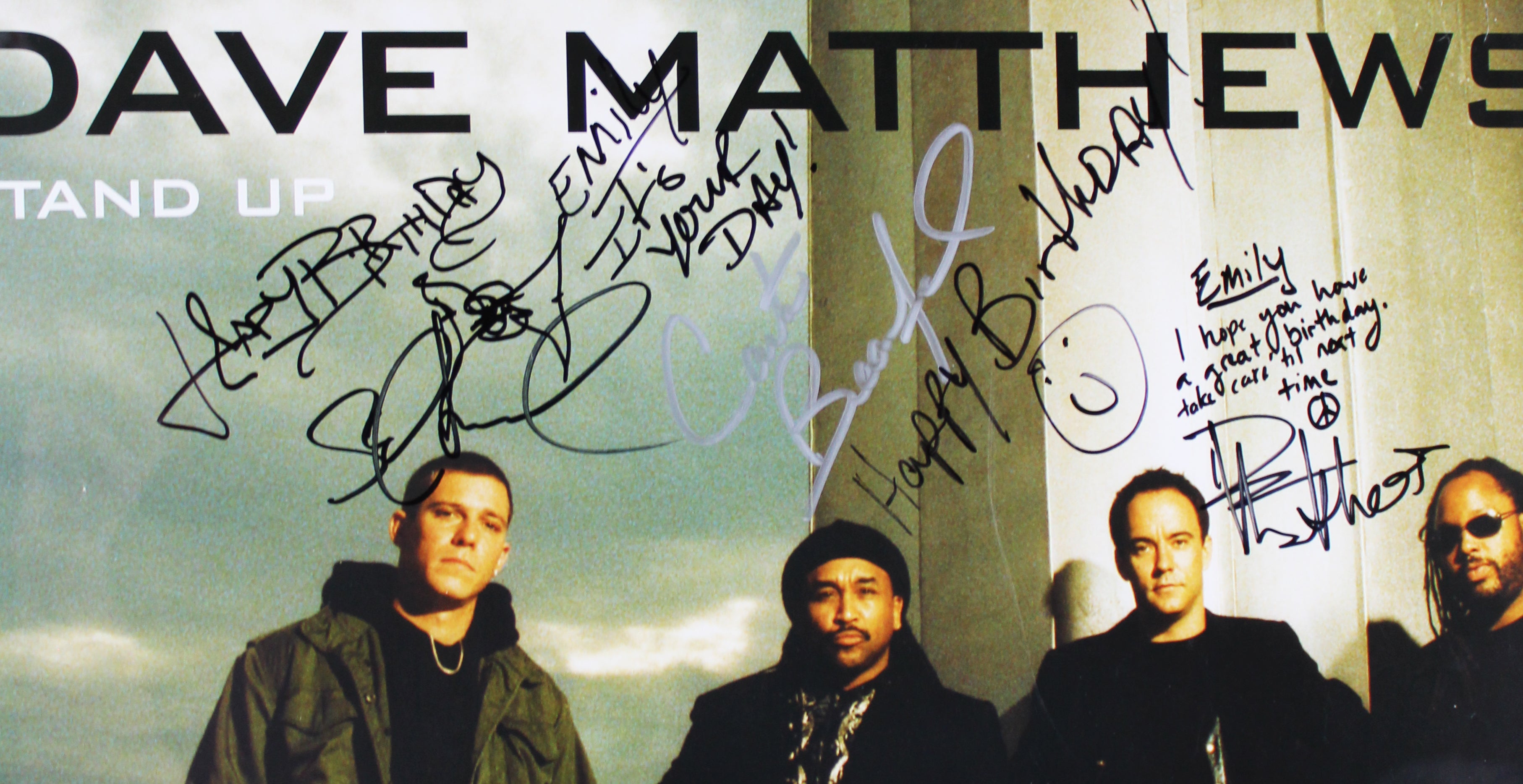 DMB (5) Matthews, Lessard, Tinsley +2 Signed & Framed 18x24 Poster JSA #ZZ66507