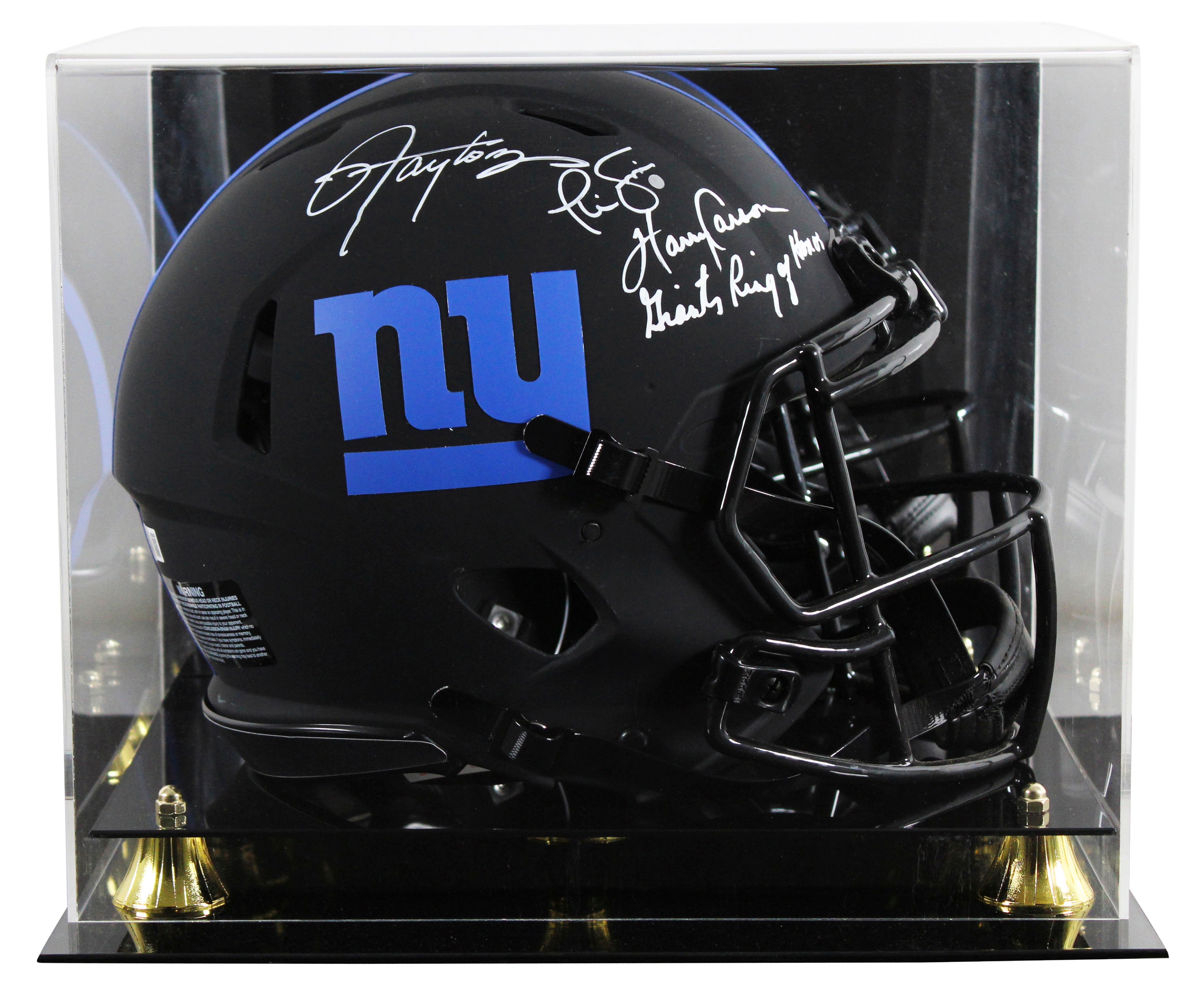 (3) Simms, Taylor, Carson Signed Eclipse F/S Speed Proline Helmet W/ Case BAS