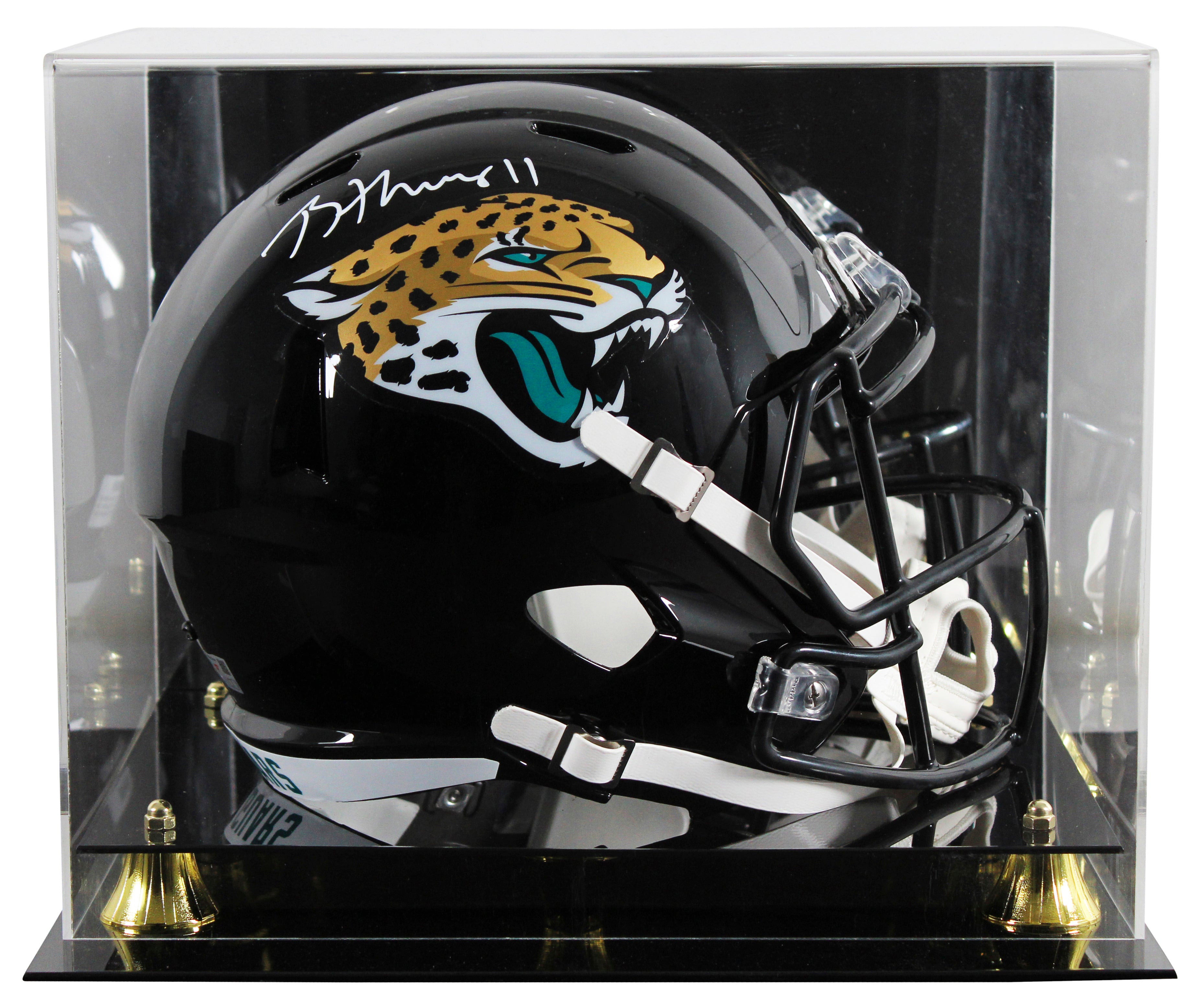 Jaguars Brian Thomas Jr. Signed Full Size Speed Rep Helmet W/ Case Fanatics