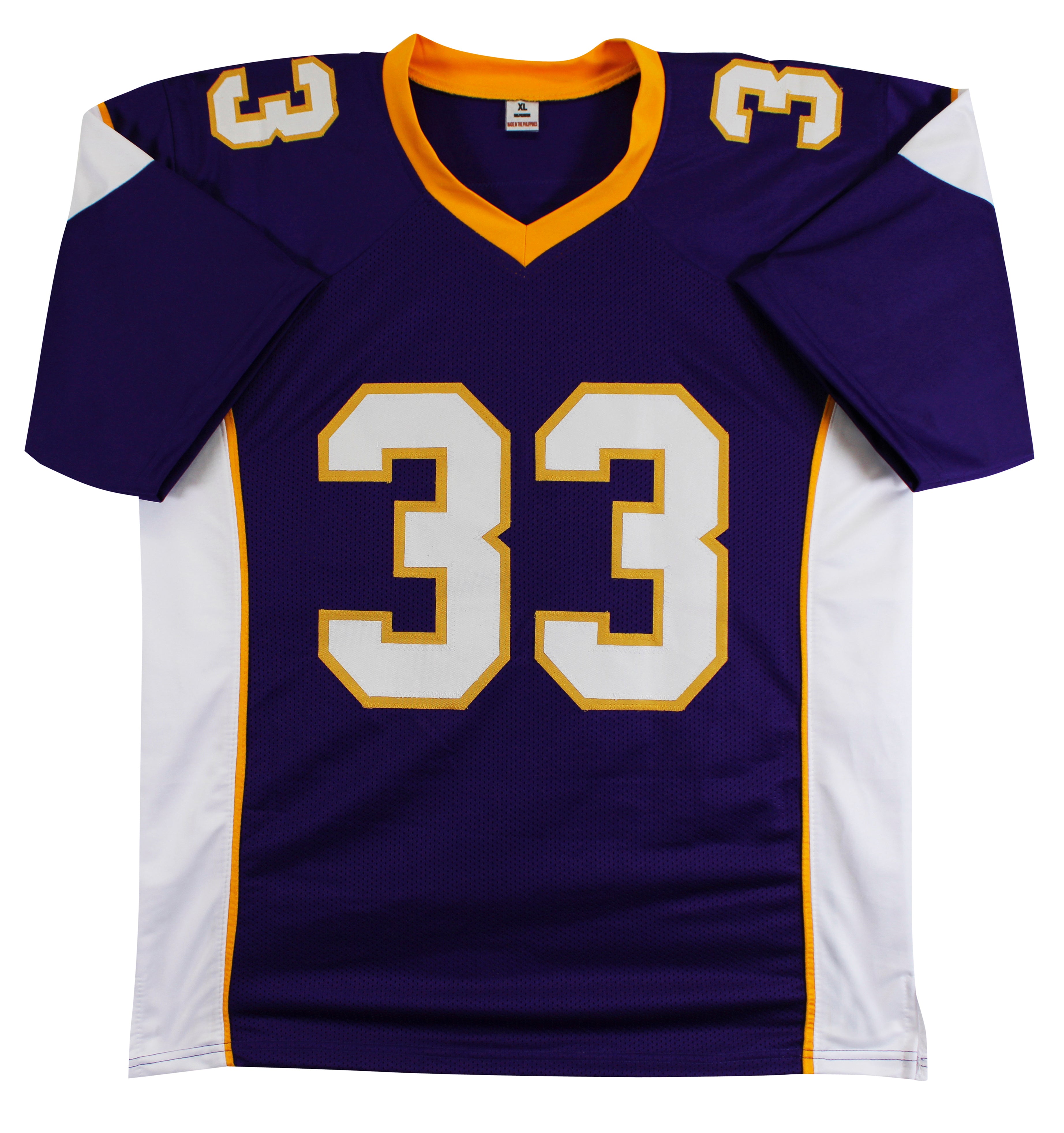 Aaron Jones Authentic Signed Purple Throwback Pro Style Jersey BAS Witnessed