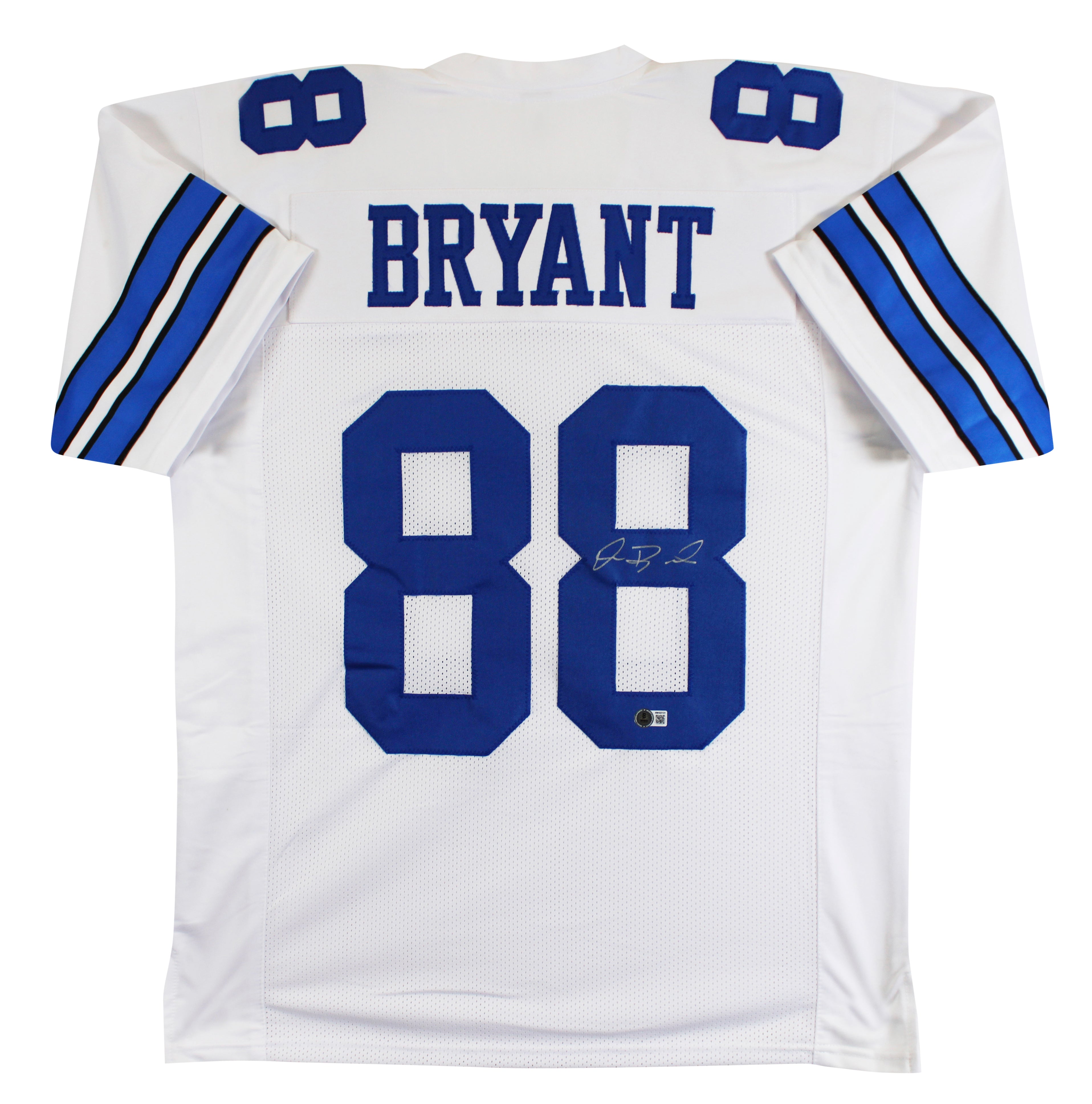 Dez Bryant Authentic Signed White Pro Style Jersey Autographed BAS Witnessed