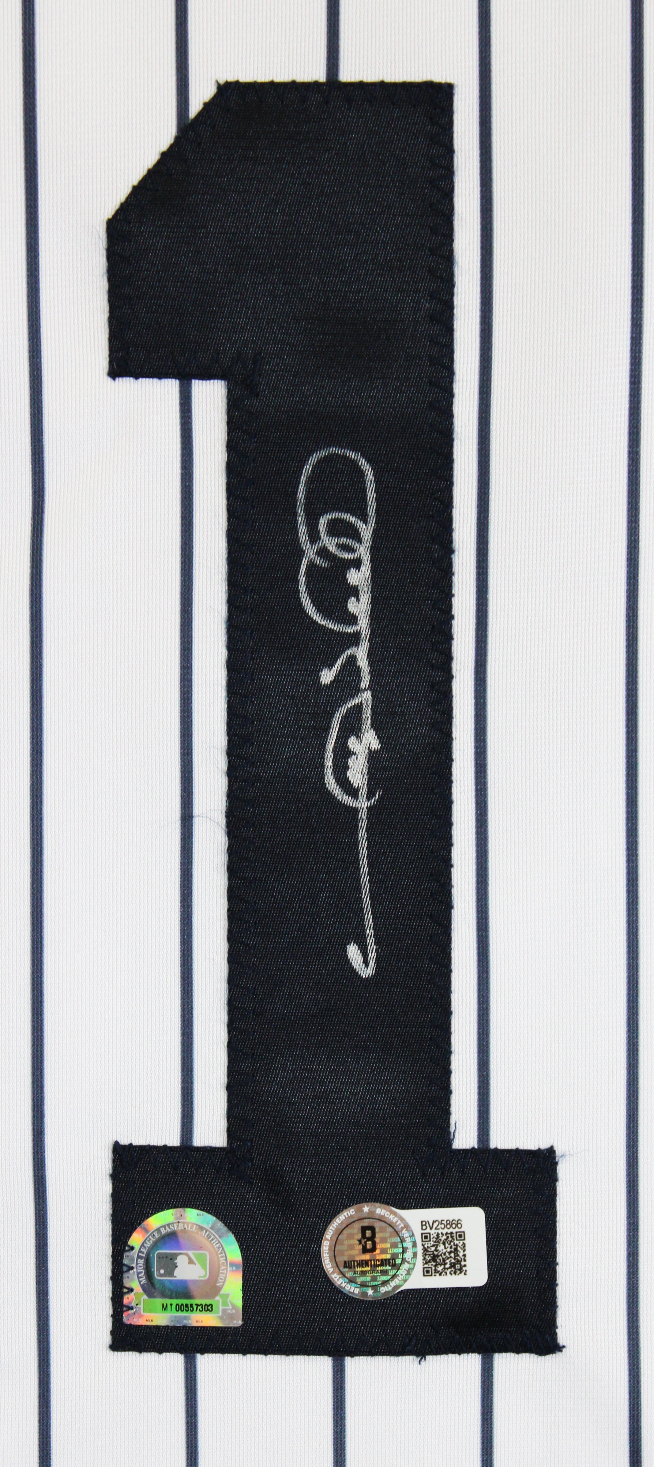 Gary Sheffield Authentic Signed White Pinstripe Pro Style Jersey Autographed BAS