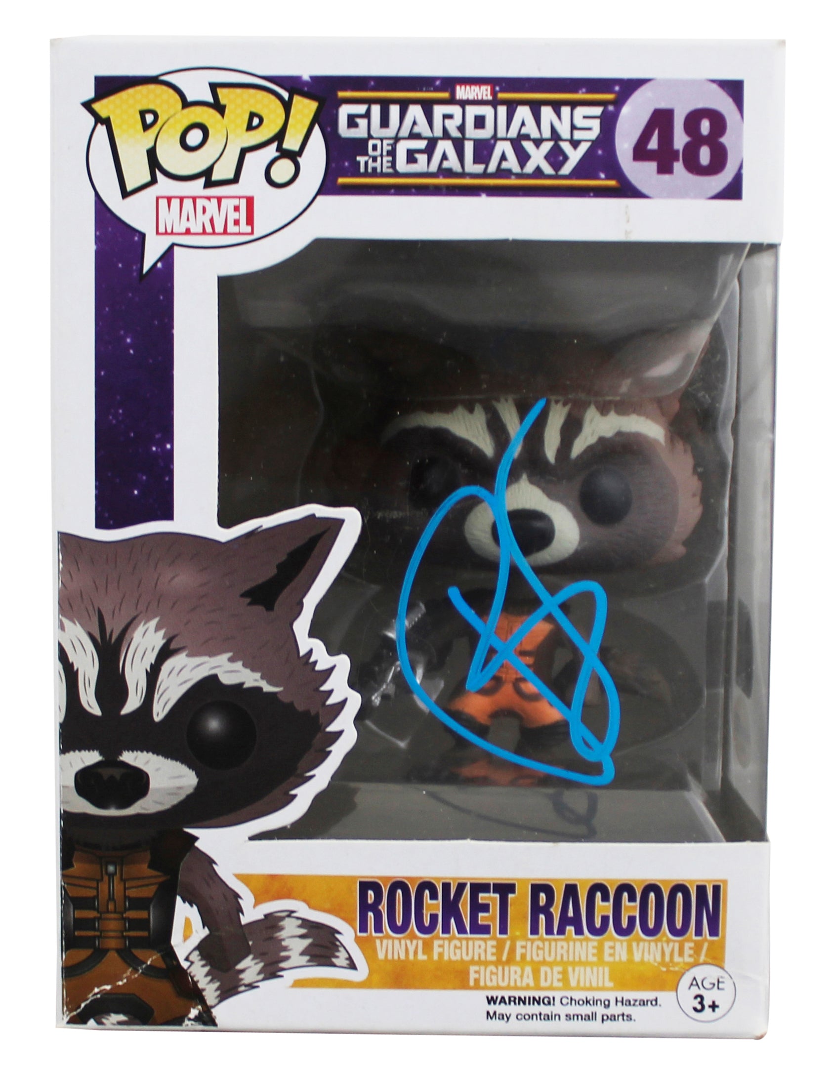 Bradley Cooper Guardians of the Galaxy Signed #48 Funko Pop Figure BAS #BY031095