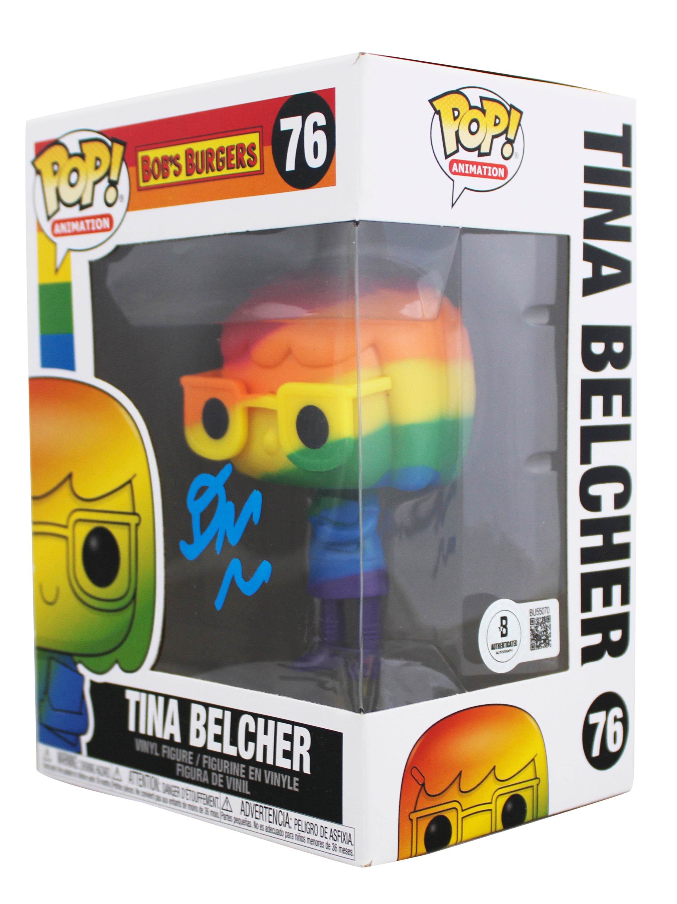 Dan Mintz Bob's Burgers Signed Tina Belcher #76 Funko Pop Vinyl Figure BAS 2