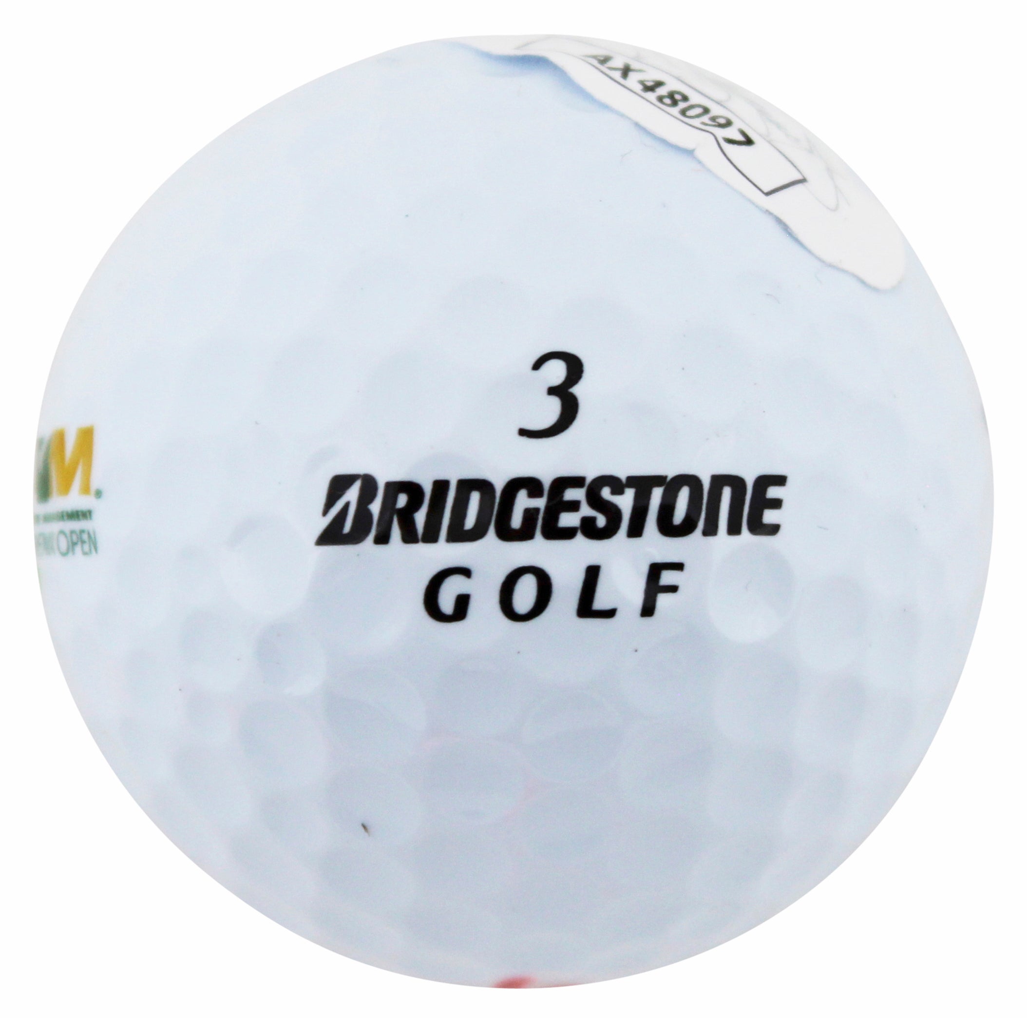 Ross Fisher Authentic Signed Bridgestone WM Open Logo Golf Ball JSA #AX48097