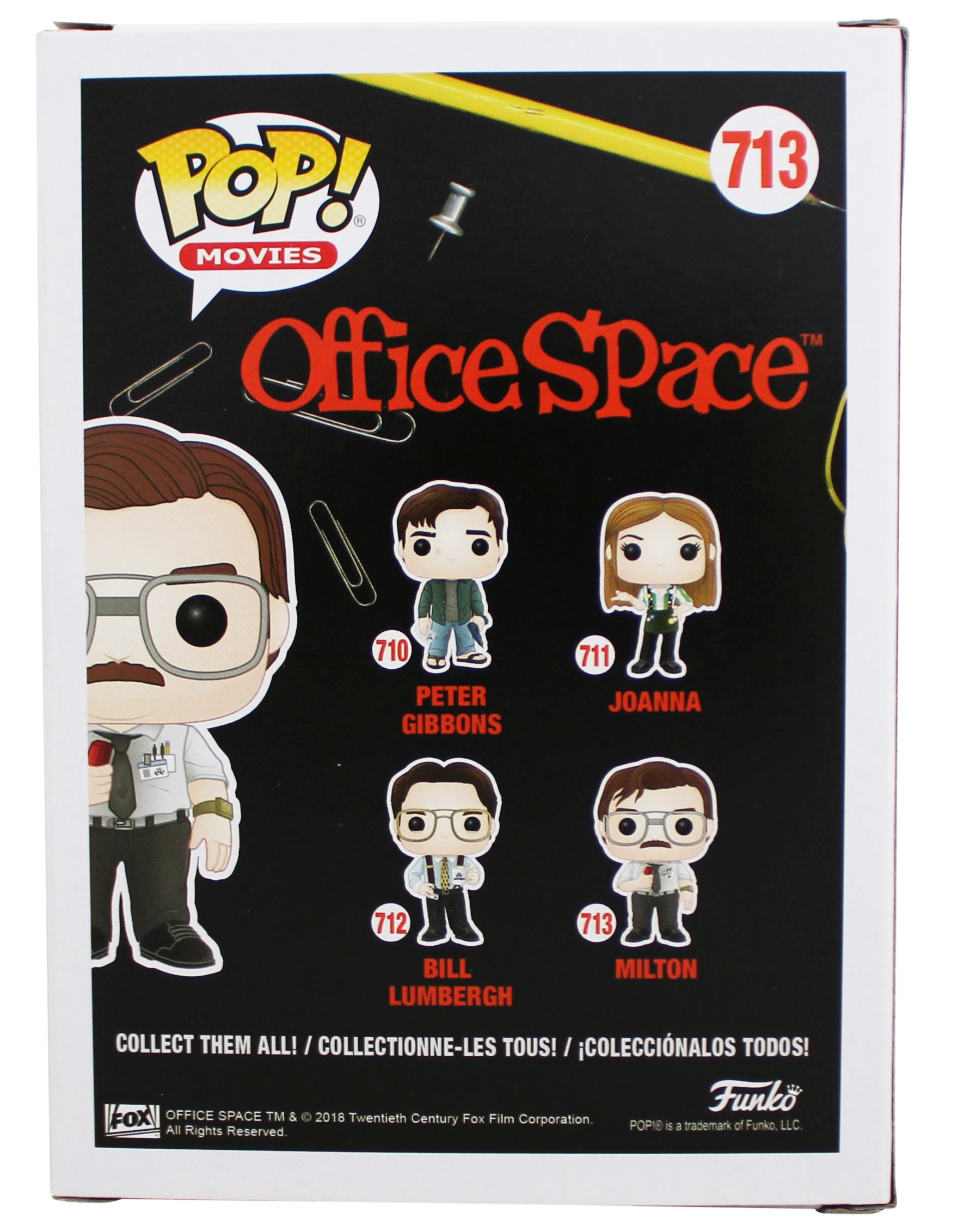 Stephen Root Office Space Signed Milton #713 Funko Pop Figure BAS #BY069732