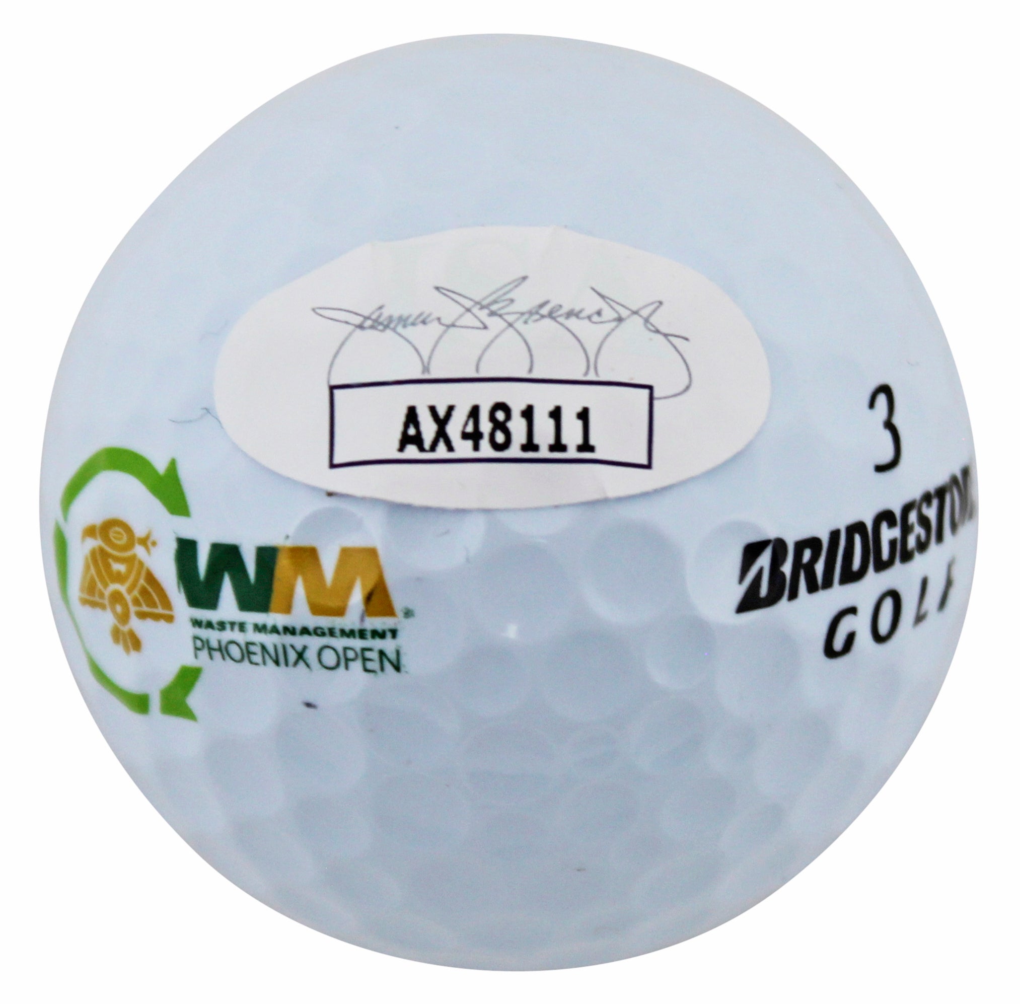 Jimmy Walker Authentic Signed Bridgestone WM Open Logo Golf Ball JSA #AX48111