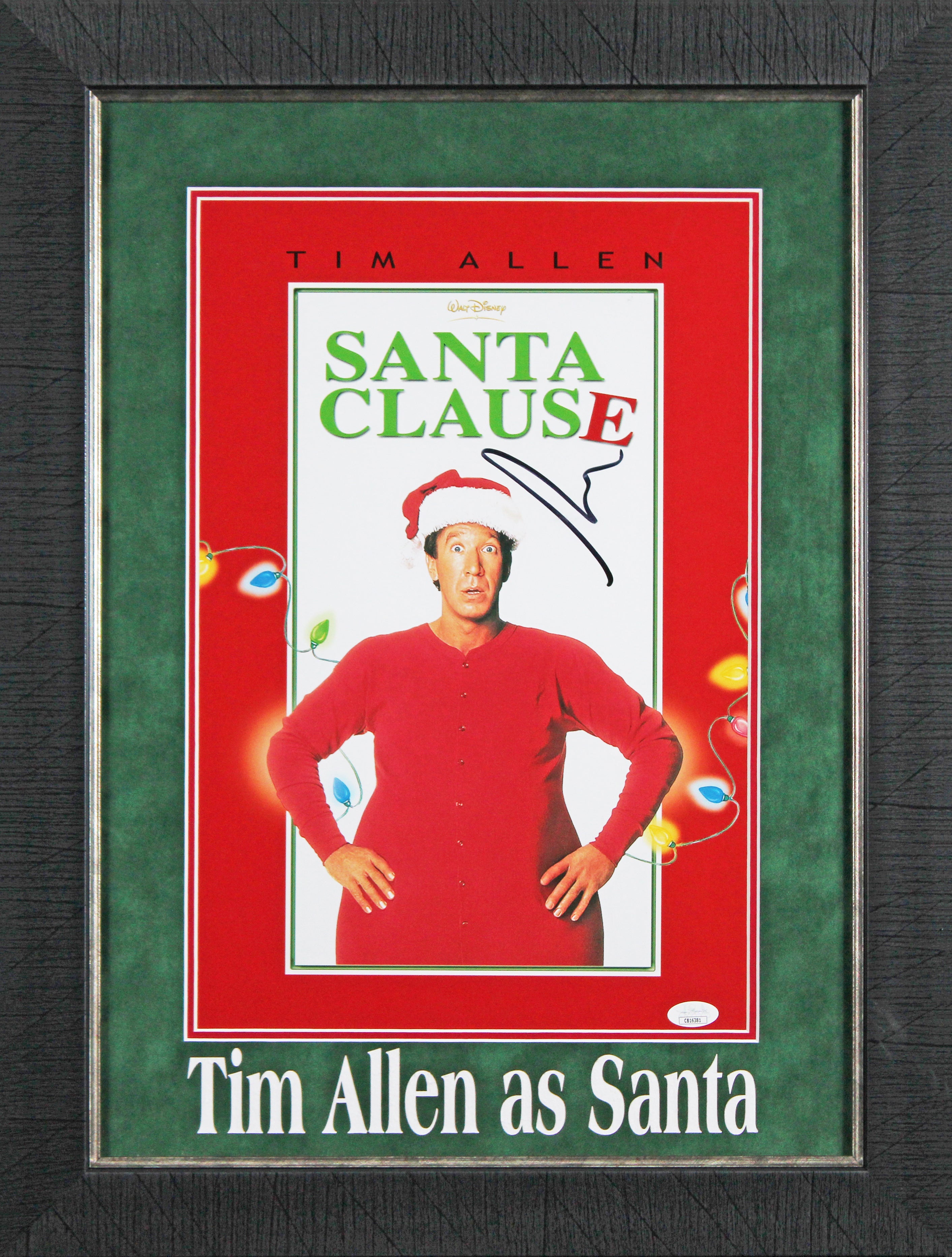 Tim Allen The Santa Clause Authentic Signed Framed 11x17 Photo JSA #CB16381