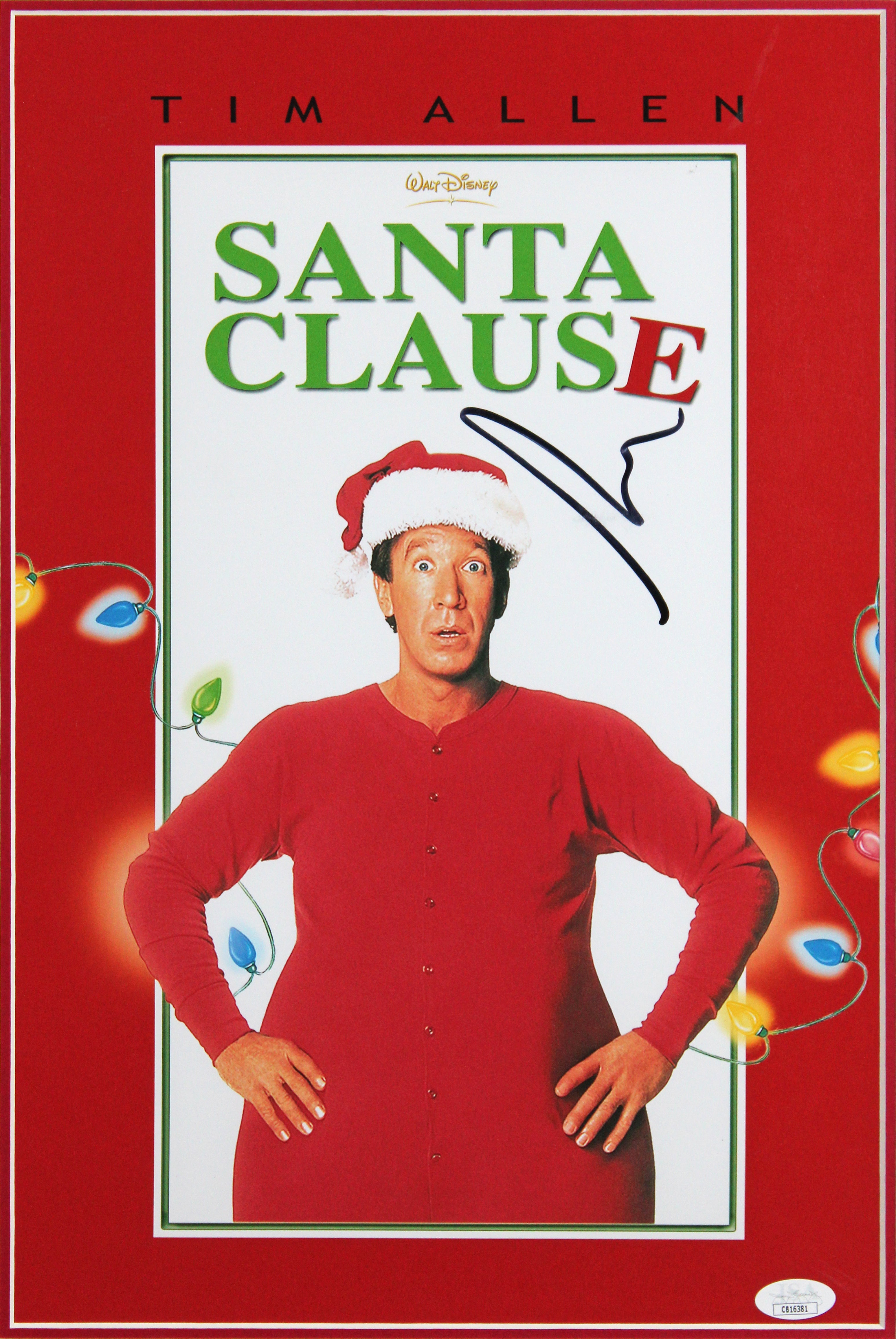 Tim Allen The Santa Clause Authentic Signed Framed 11x17 Photo JSA #CB16381