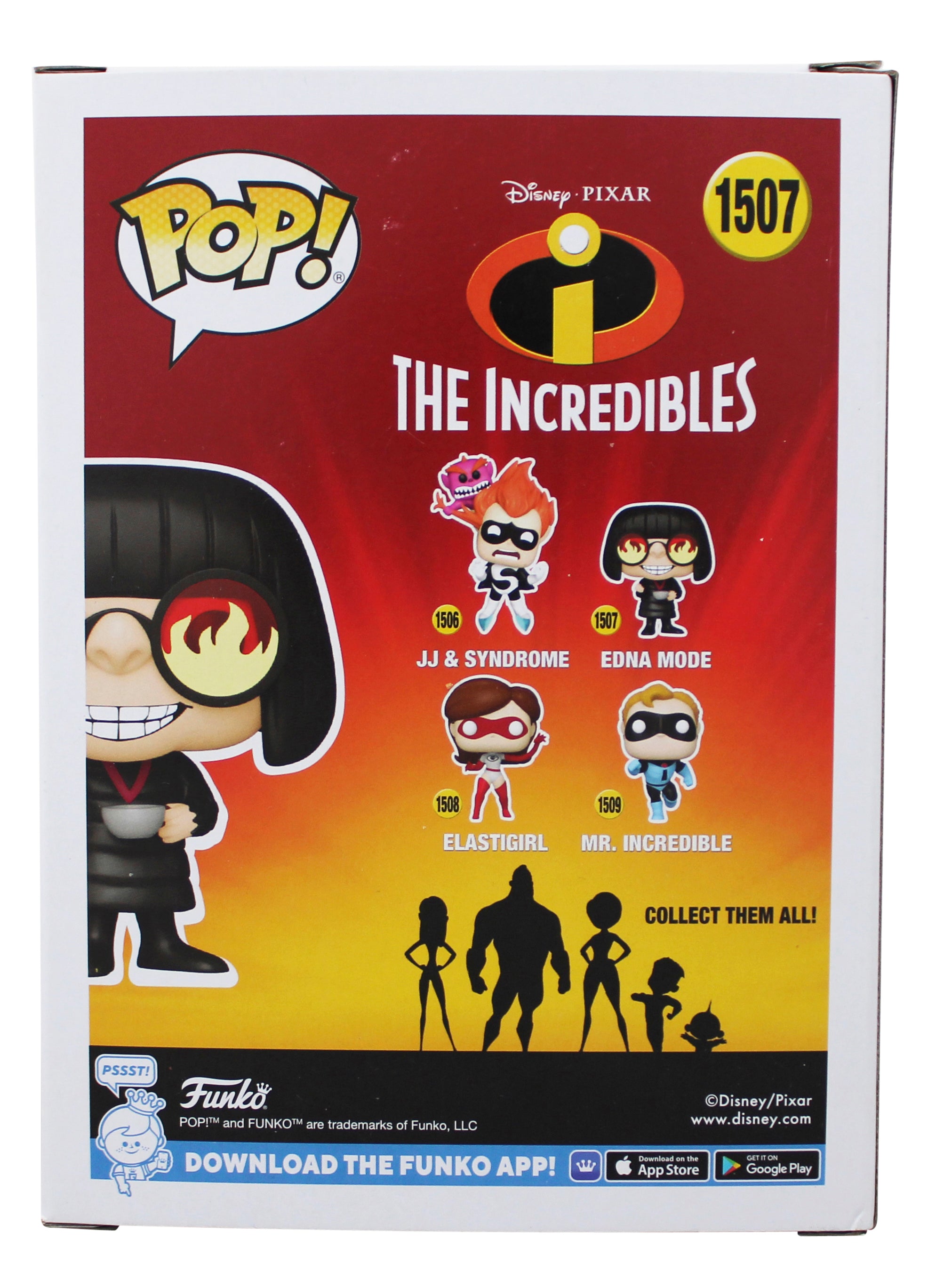 Brad Bird The Incredibles "Edna" Signed #1507 Funko Pop Figure JSA #CW80301
