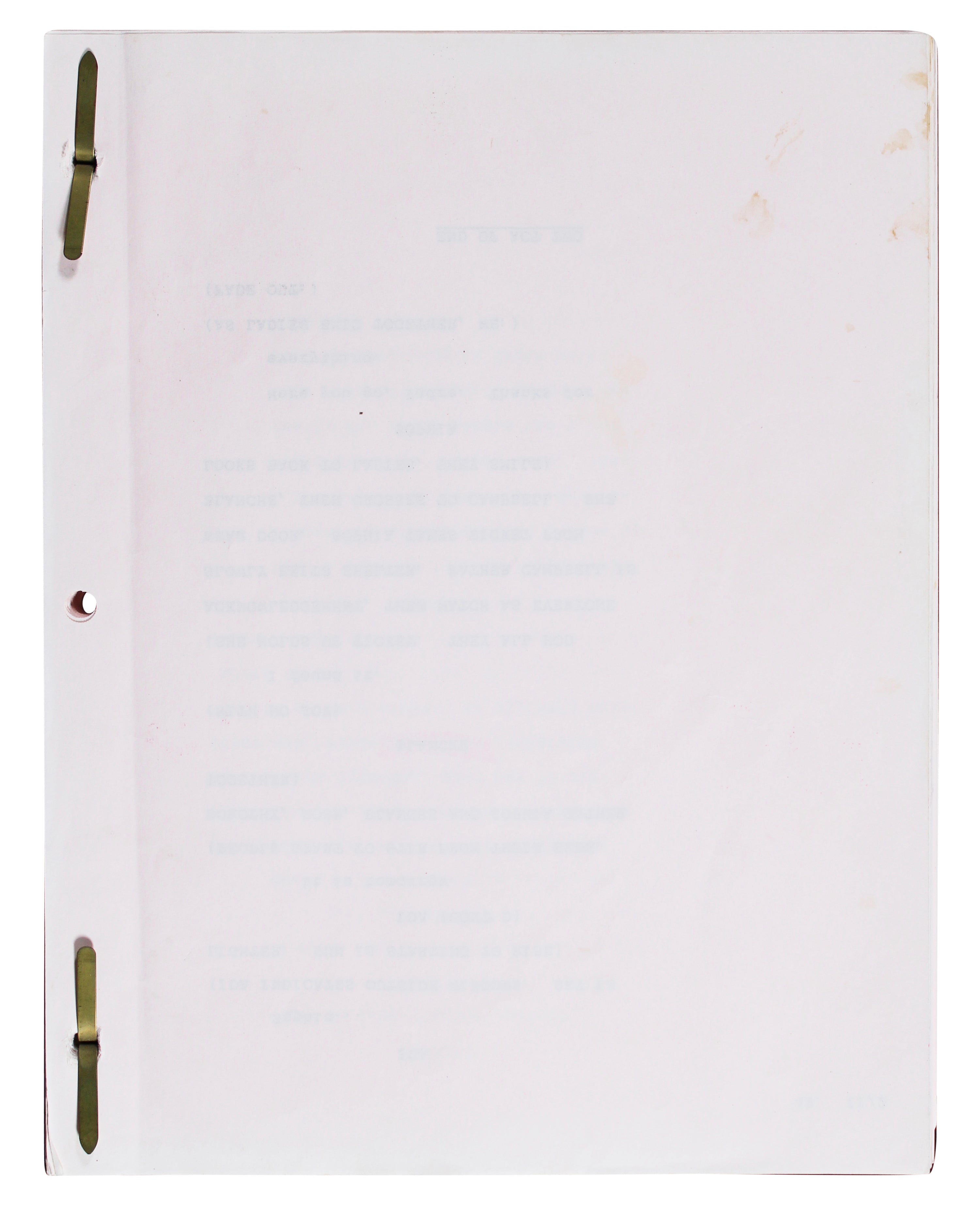 Rue McClanahan Golden Girls Authentic Signed Set Used Tv Script BAS #AG010061