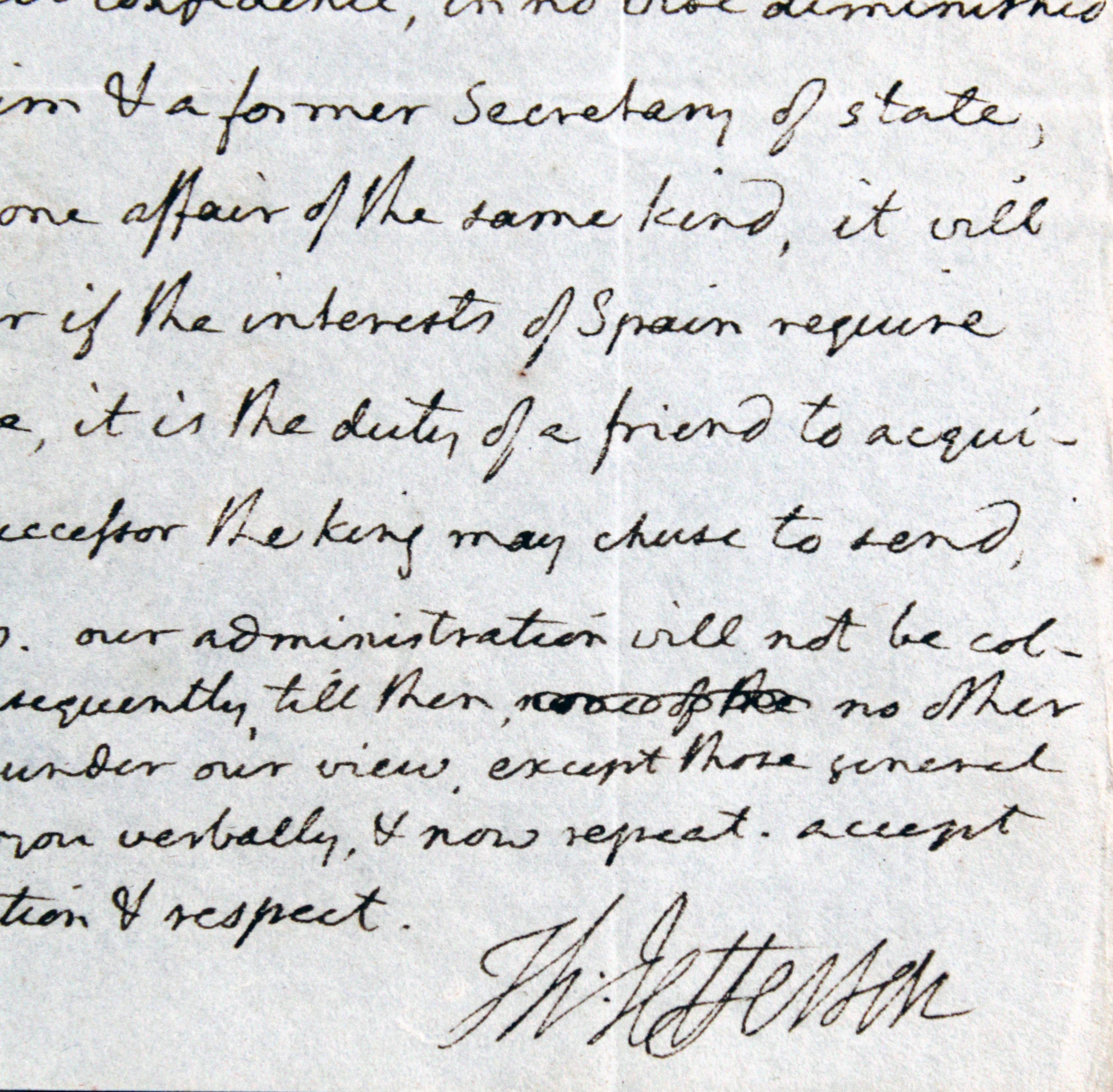 Thomas Jefferson Authentic Signed 8.25x10 1783 Handwritten Letter BAS #AG010015