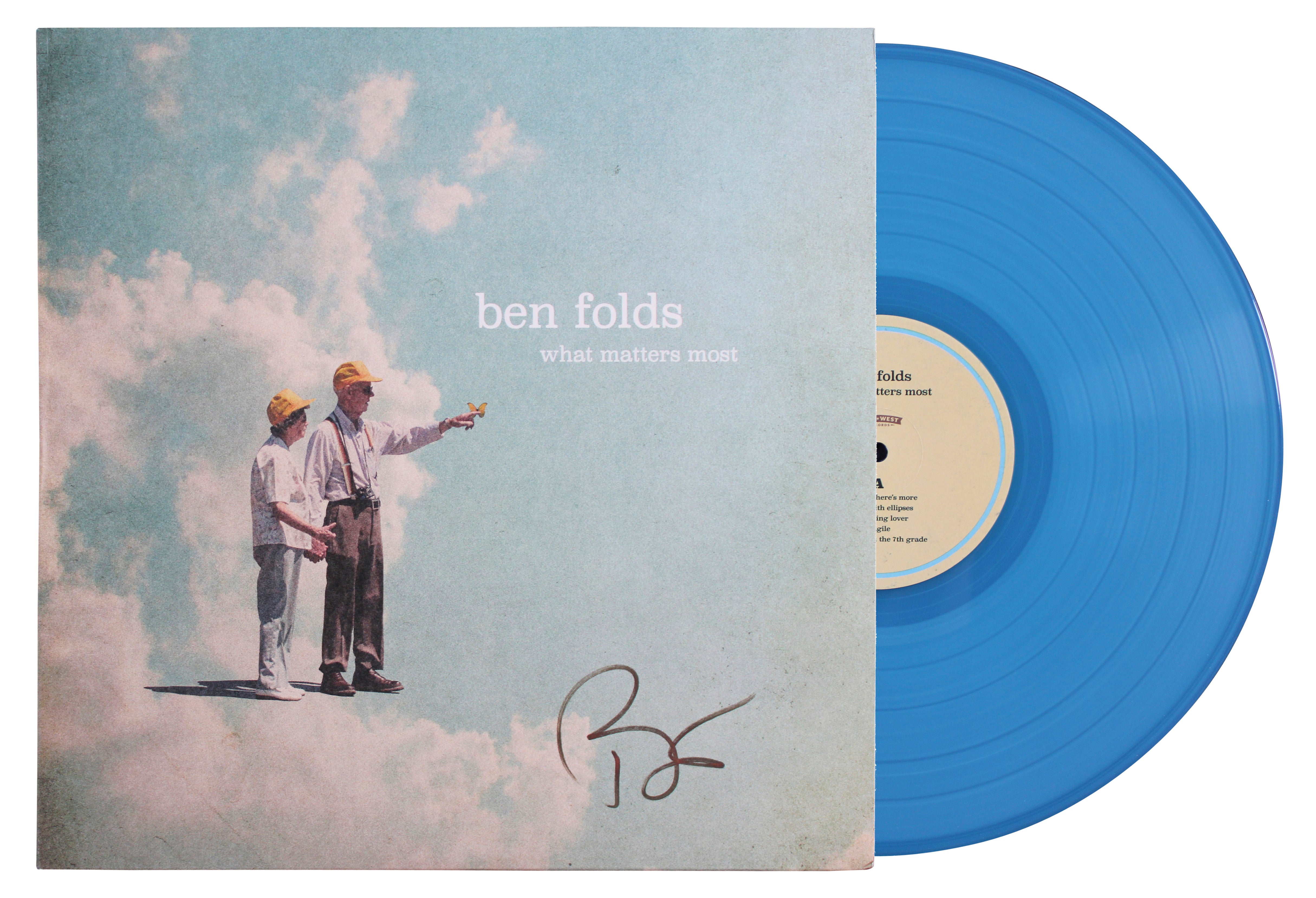 Ben Folds Authentic Signed What Matters Most Album Cover W/ Vinyl BAS #BY103685