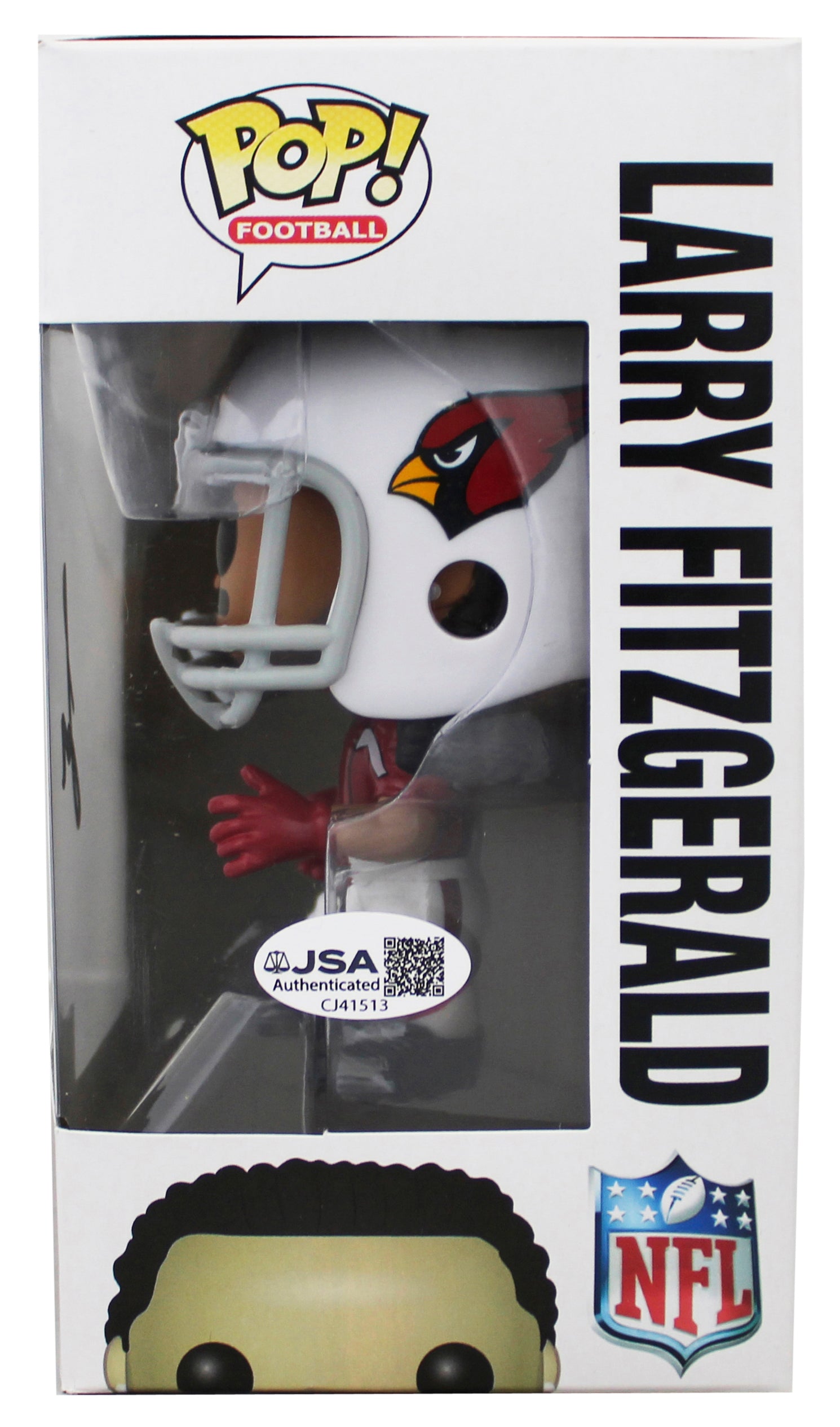 Cardinals Larry Fitzgerald Signed #27 Funko Pop Vinyl Figure JSA #CJ41513