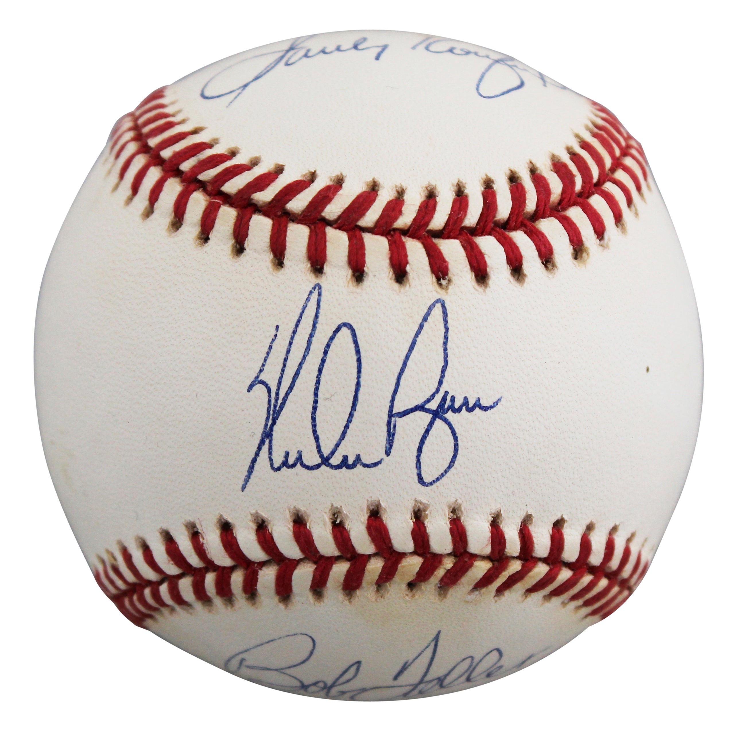 Sandy Koufax, Nolan Ryan & Bob Feller Authentic Signed Baseball BAS #AG010108