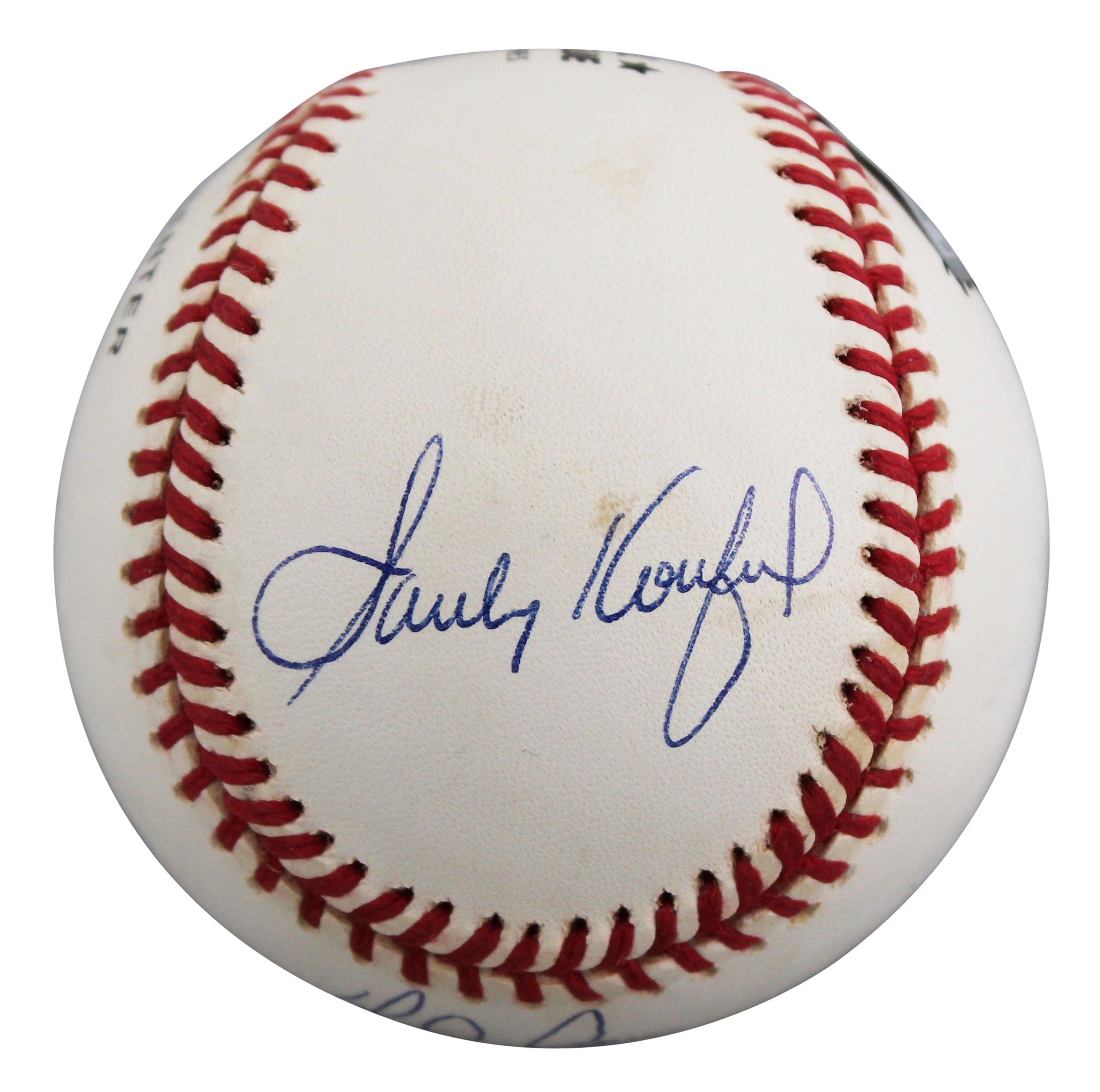 Sandy Koufax, Nolan Ryan & Bob Feller Authentic Signed Baseball BAS #AG010108