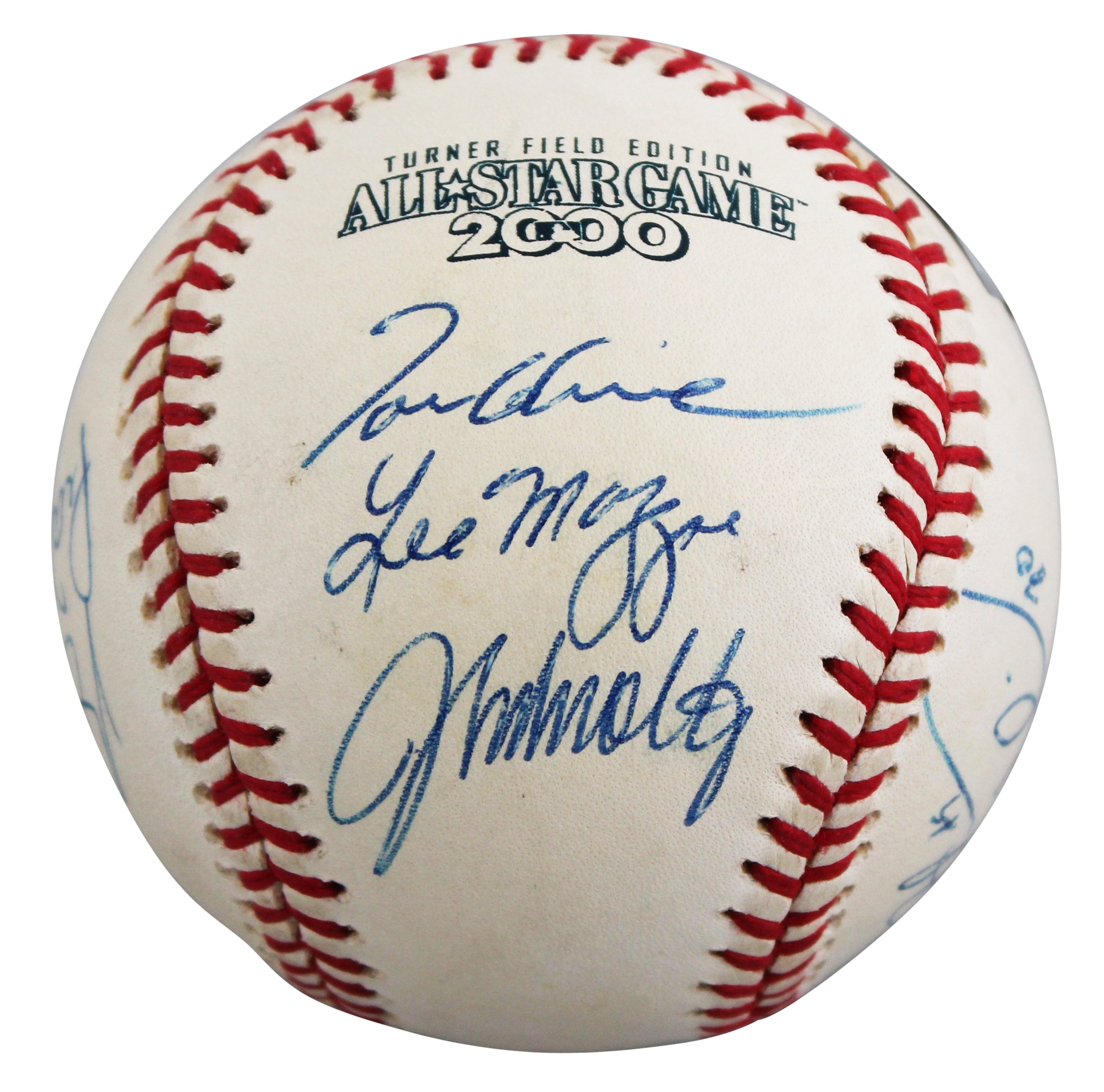 2000 Braves (9) Glavine, Smoltz, Mazzone +6  Signed Baseball BAS LOA #AG010107
