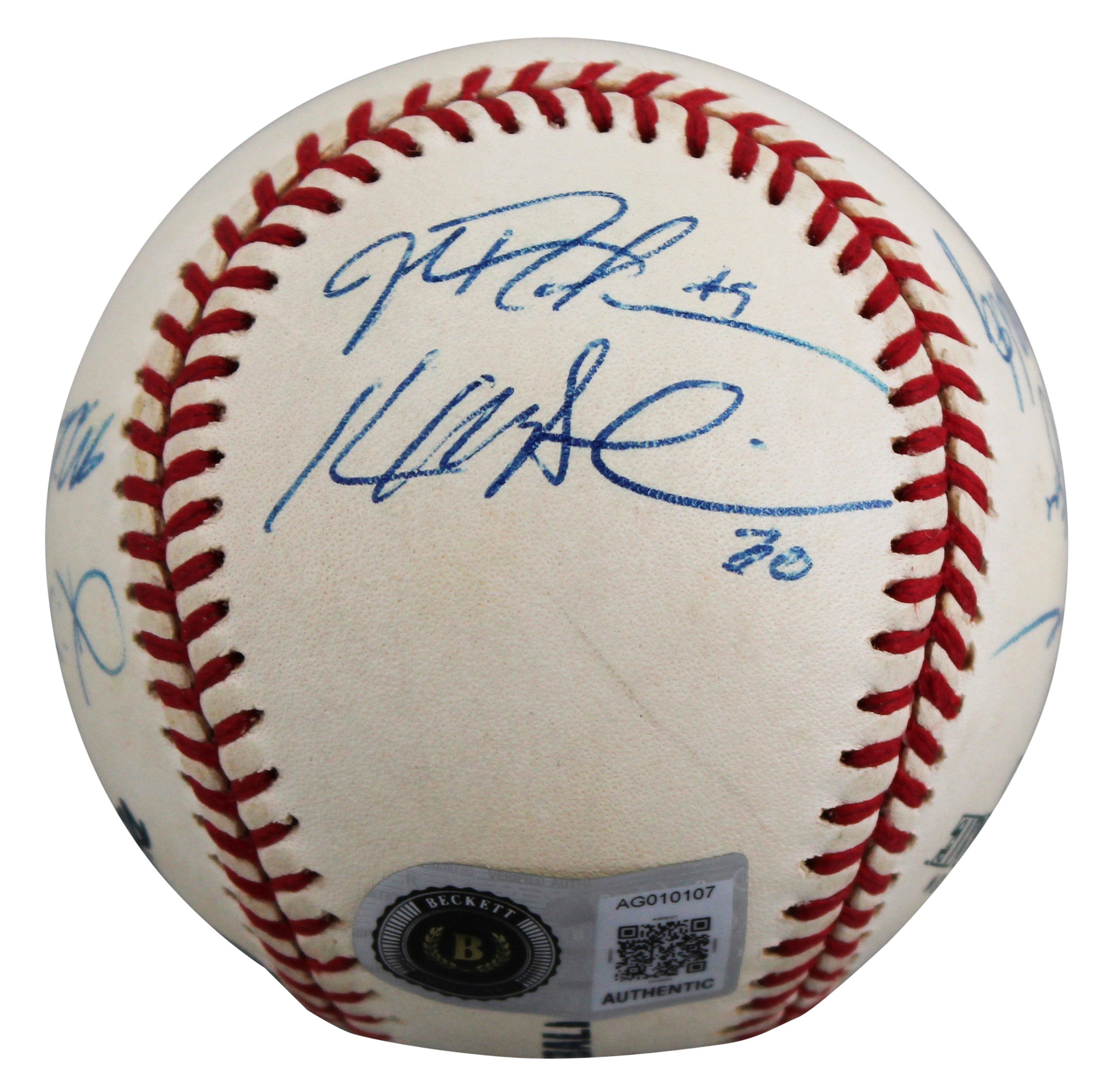 2000 Braves (9) Glavine, Smoltz, Mazzone +6  Signed Baseball BAS LOA #AG010107