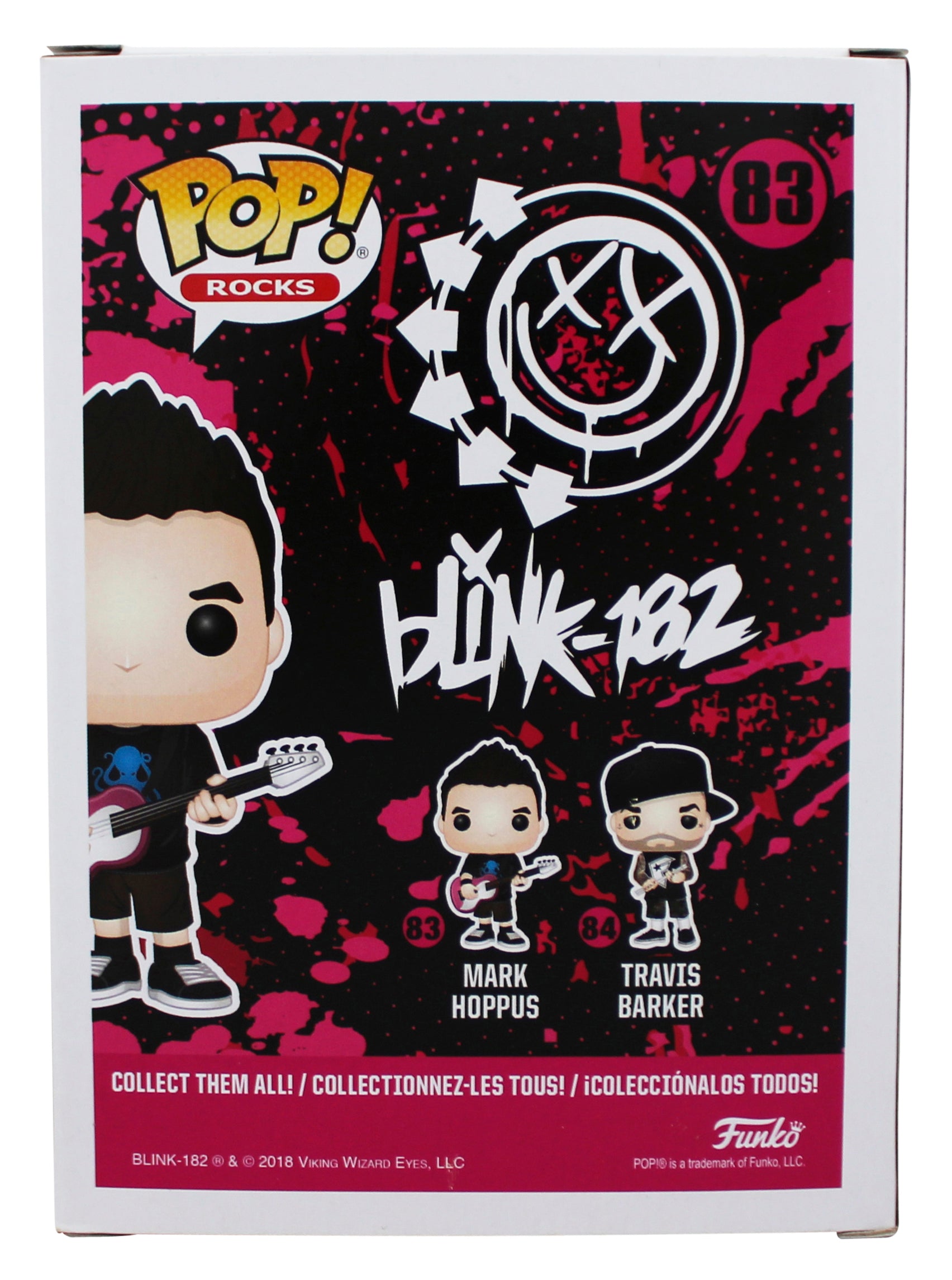 Mark Hoppus Blink 182 Authentic Signed #83 Funko Pop Vinyl Figure JSA #CE80237