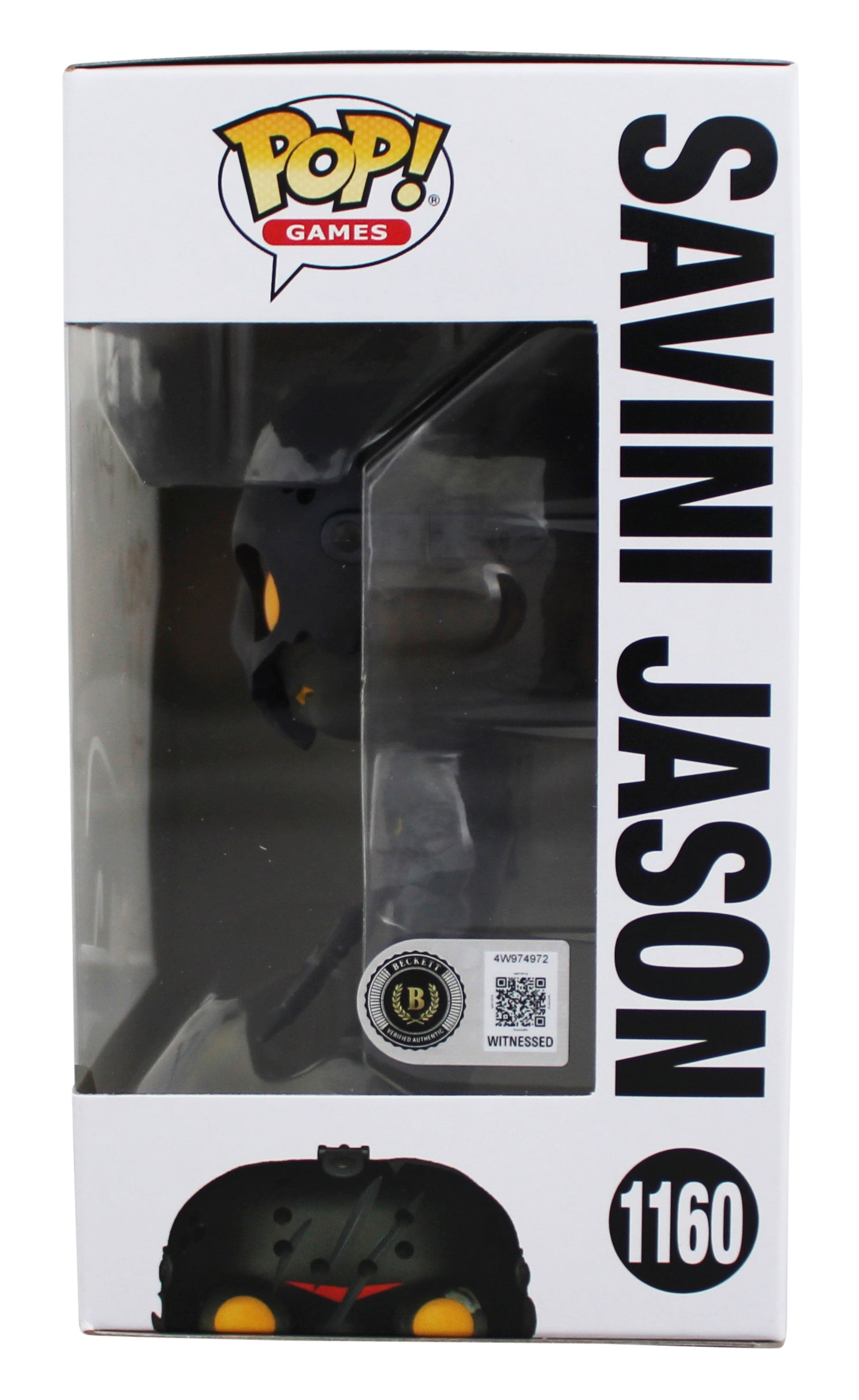 Ari Lehman "2x Insc" Signed Jason #1160 Funko Pop Figure w/ White Sig BAS Wit
