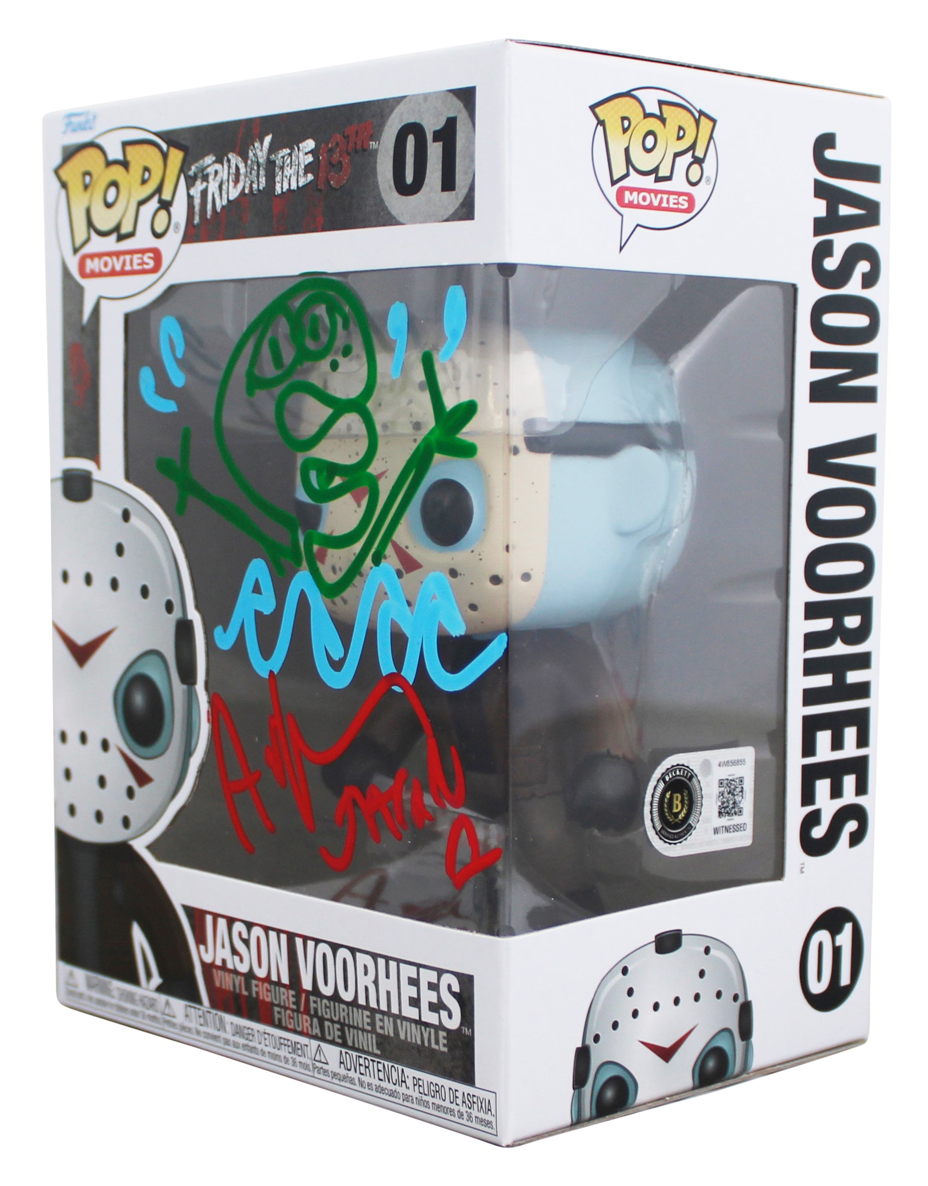 Ari Lehman Friday The 13th Signed Jason #01 Funko Pop Figure W/ Sketch BAS Wit