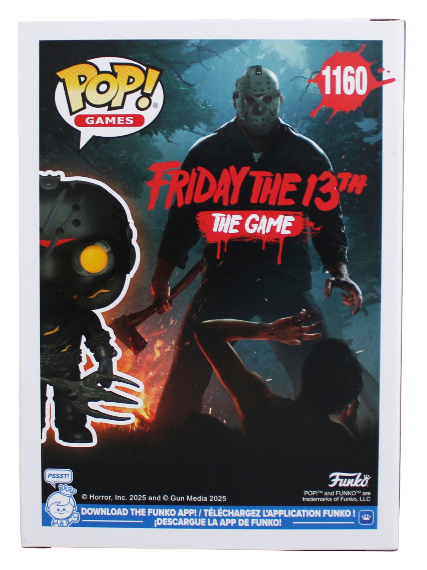 Ari Lehman "2x Insc" Signed Jason #1160 Funko Pop Figure w/ Red Sig BAS Witness