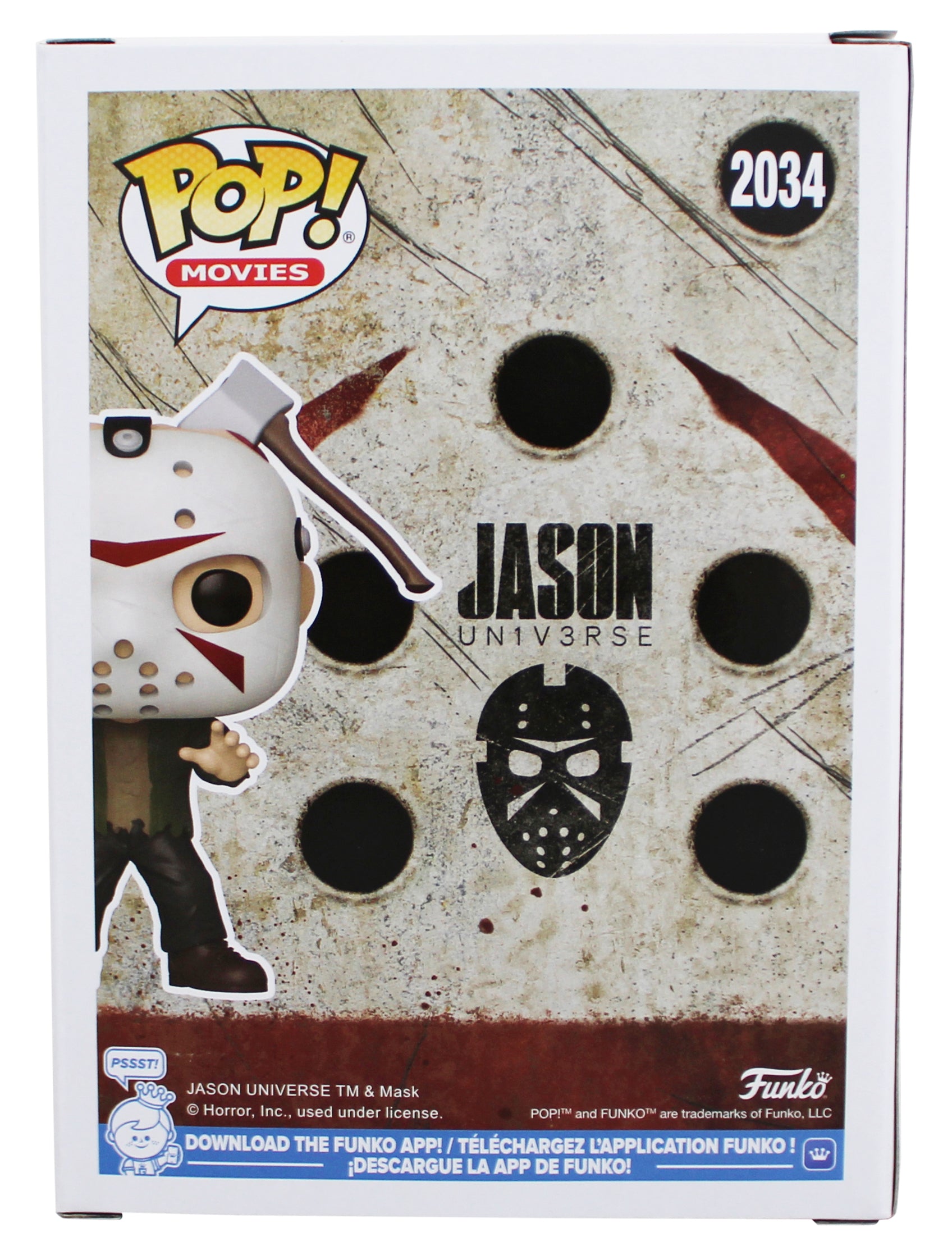 Ari Lehman "2x Insc" Signed Jason #2034 Funko Pop Figure w/ Red Sig BAS Witness