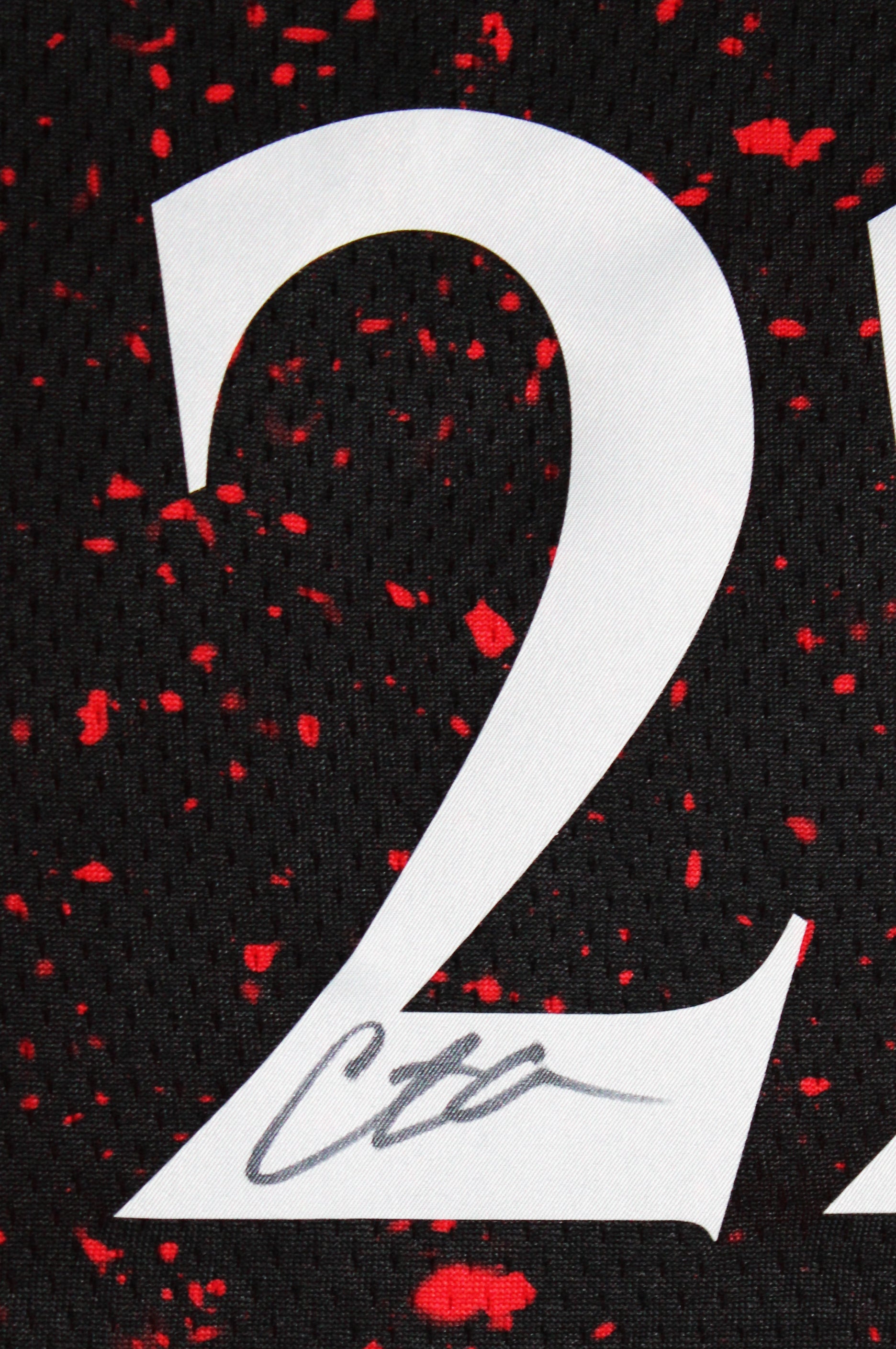 Fever Caitlin Clark Authentic Signed Black & Red Nike Framed Jersey BAS LOA