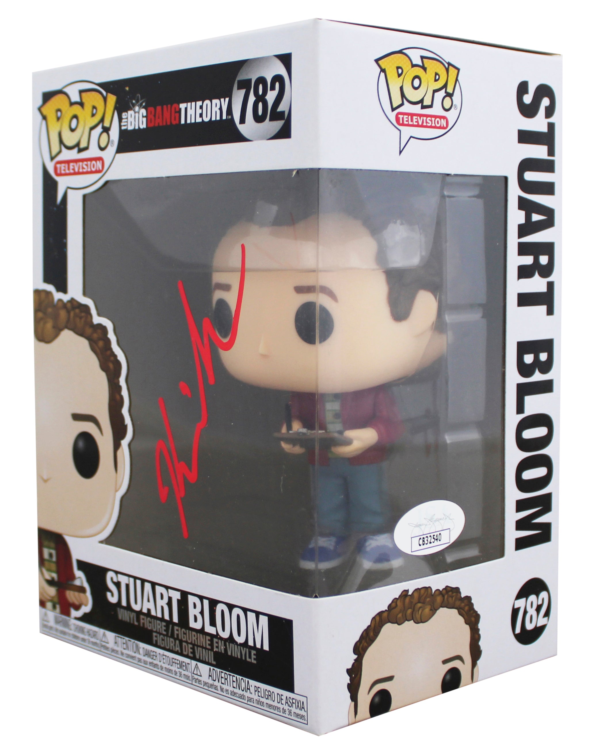 Kevin Sussman Big Bang Theory Signed Stuart #782 Funko Pop Figure JSA #CB32540