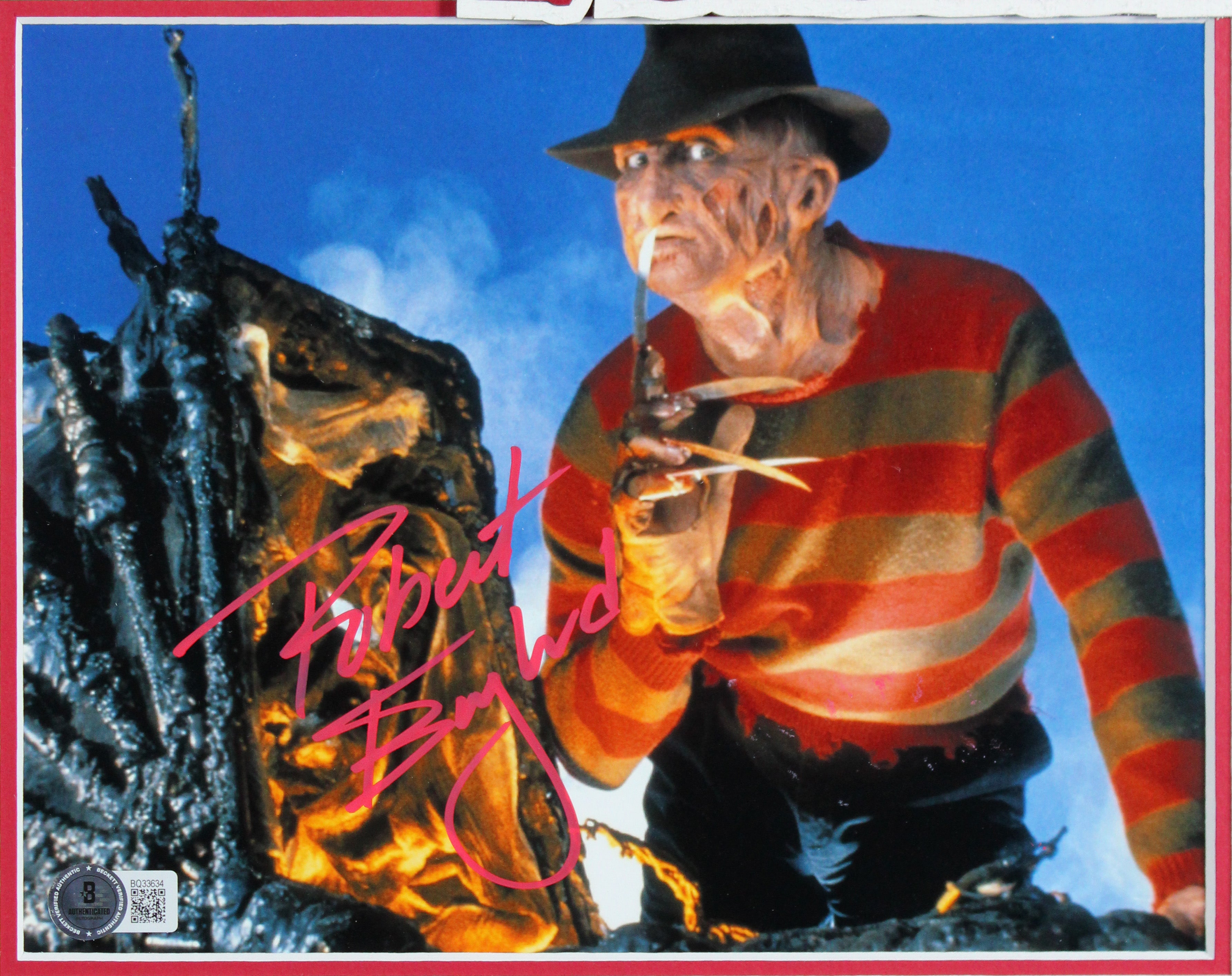 Robert Englund A Nightmare on Elm Street Signed 8x10 Framed Photo BAS #BQ33634