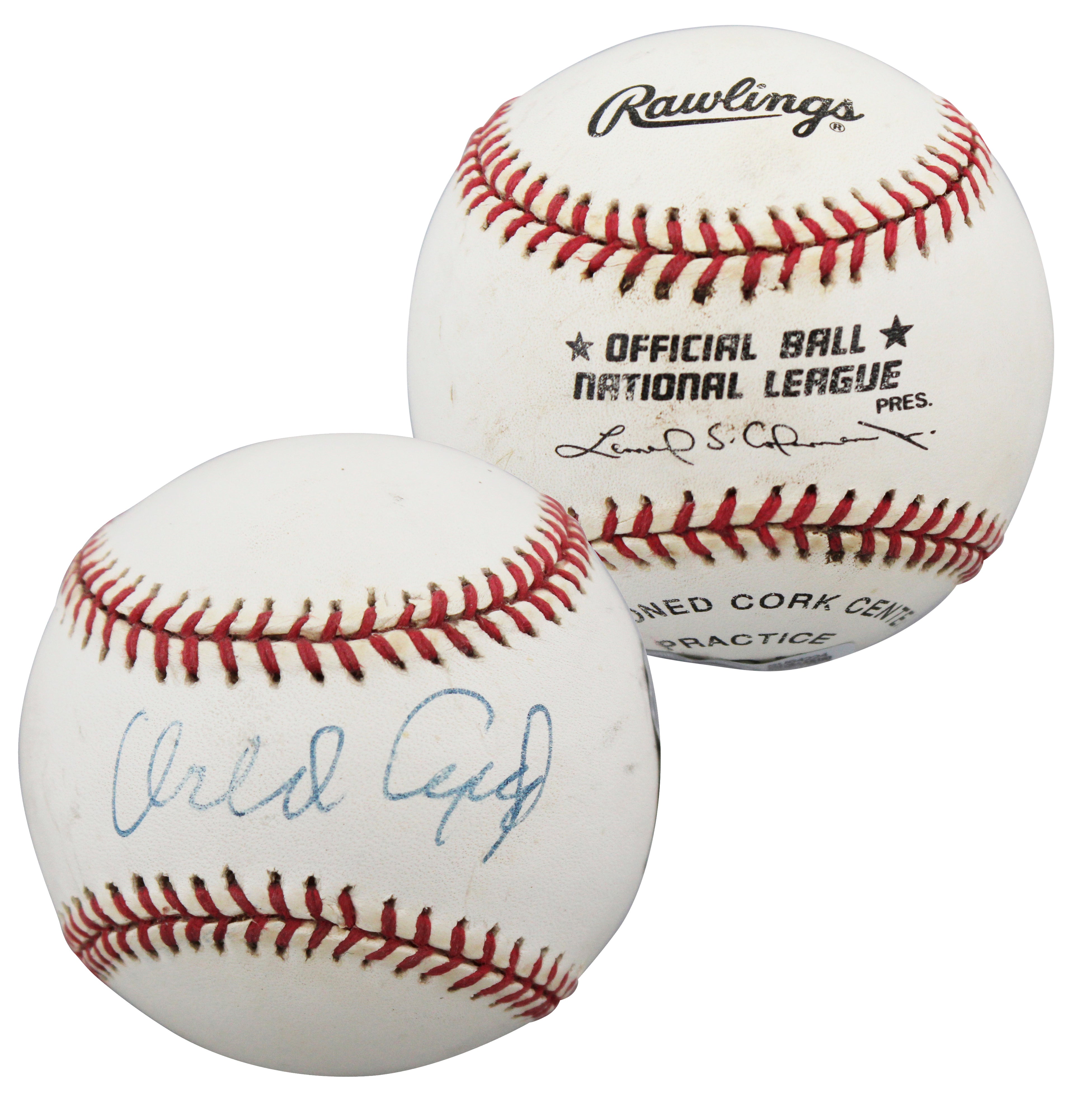 Giants Orlando Cepeda Authentic Signed Coleman ONL Baseball BAS #BU64224