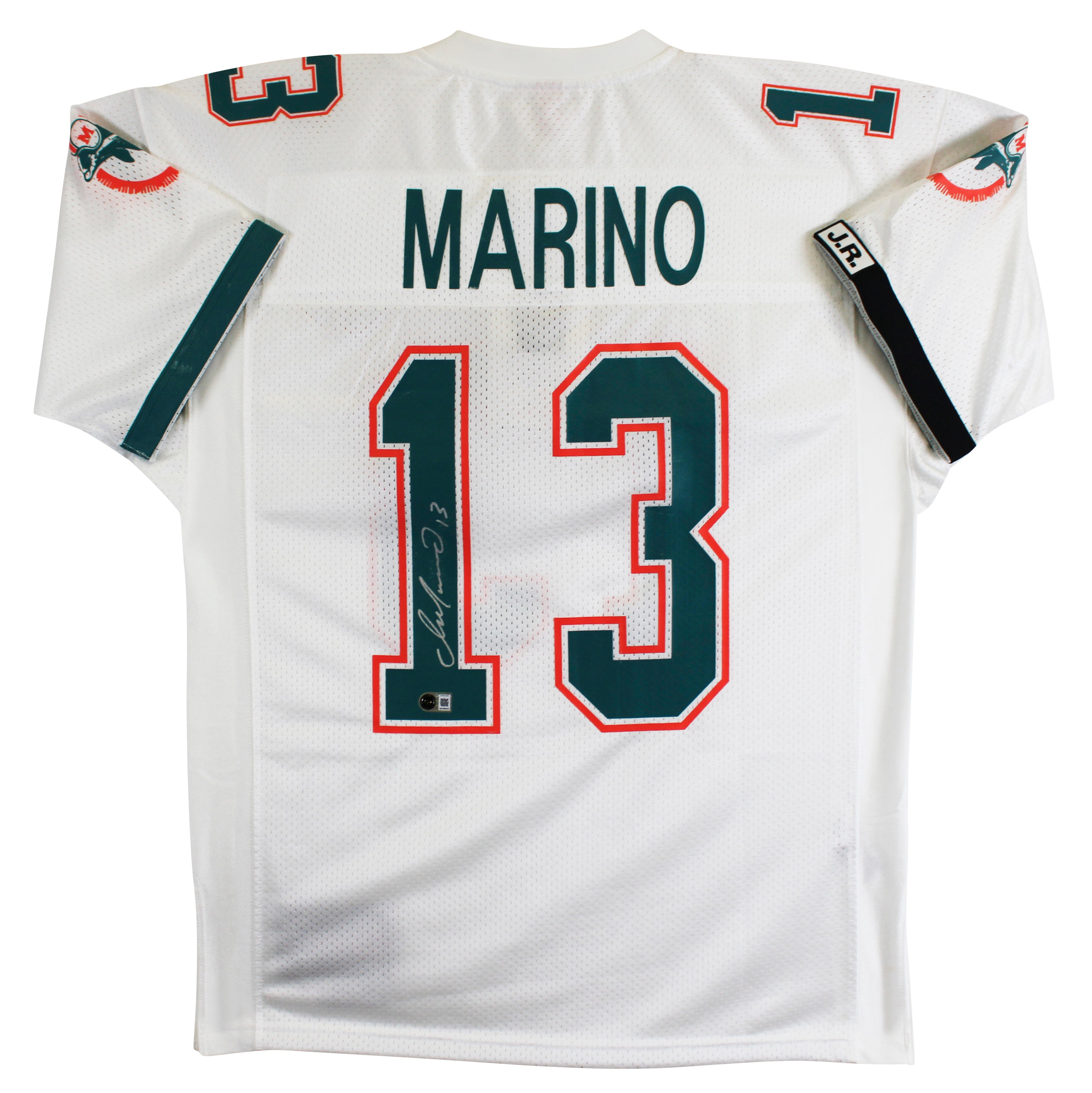 Dolphins Dan Marino Signed White 1990 TB M&N Authentic Jersey BAS #BY031302