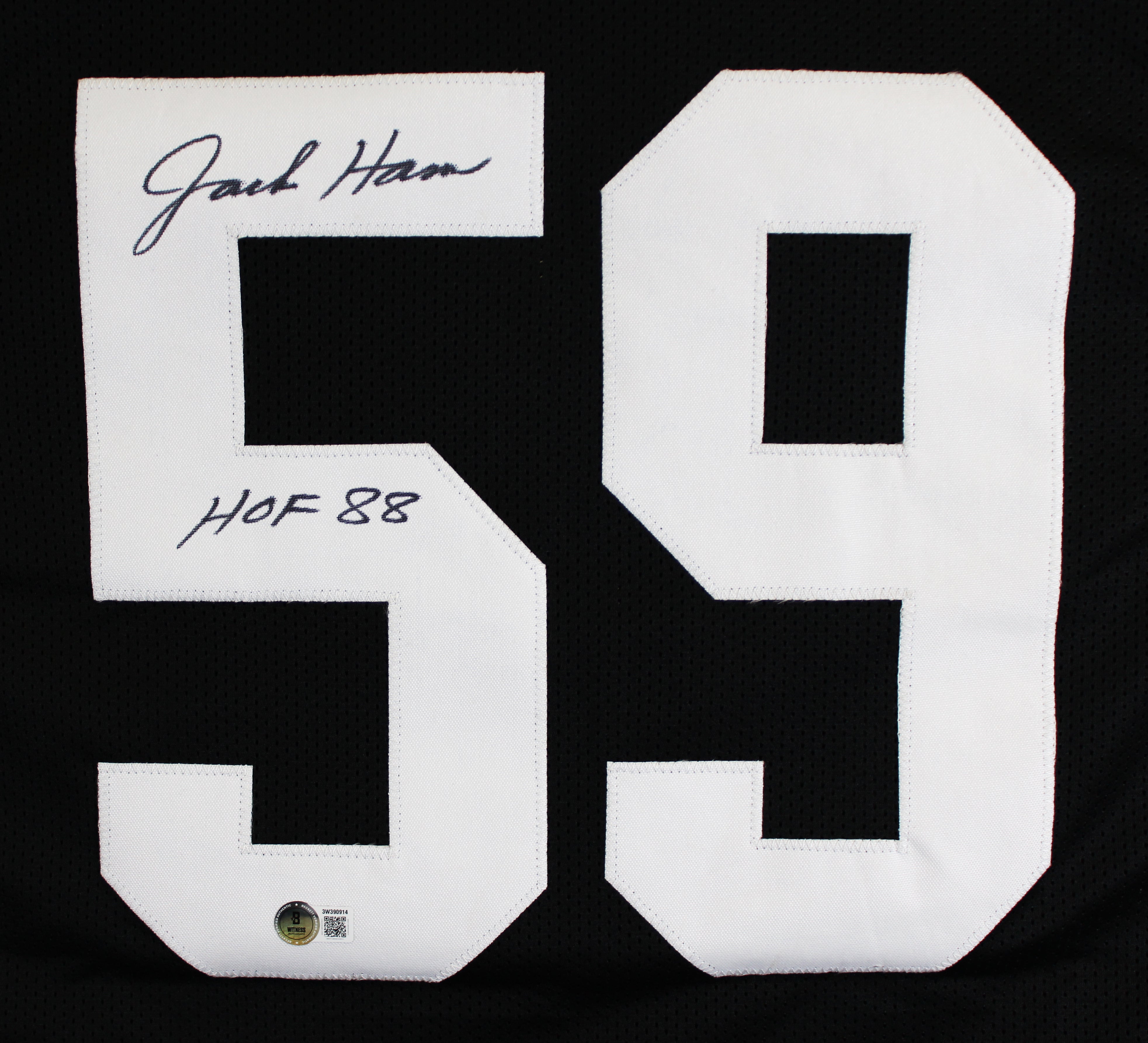 Jack Ham "HOF 88" Authentic Signed Black Pro Style Jersey BAS Witness #3W390914