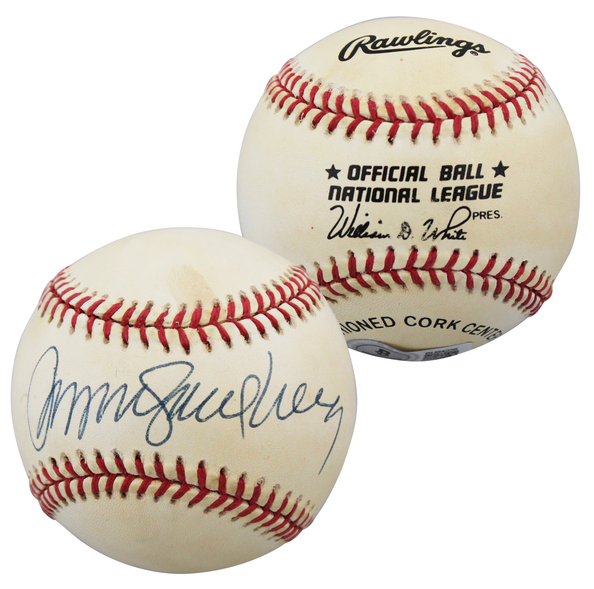 Cubs Ryne Sandberg Authentic Signed William White ONL Baseball BAS #BU64225