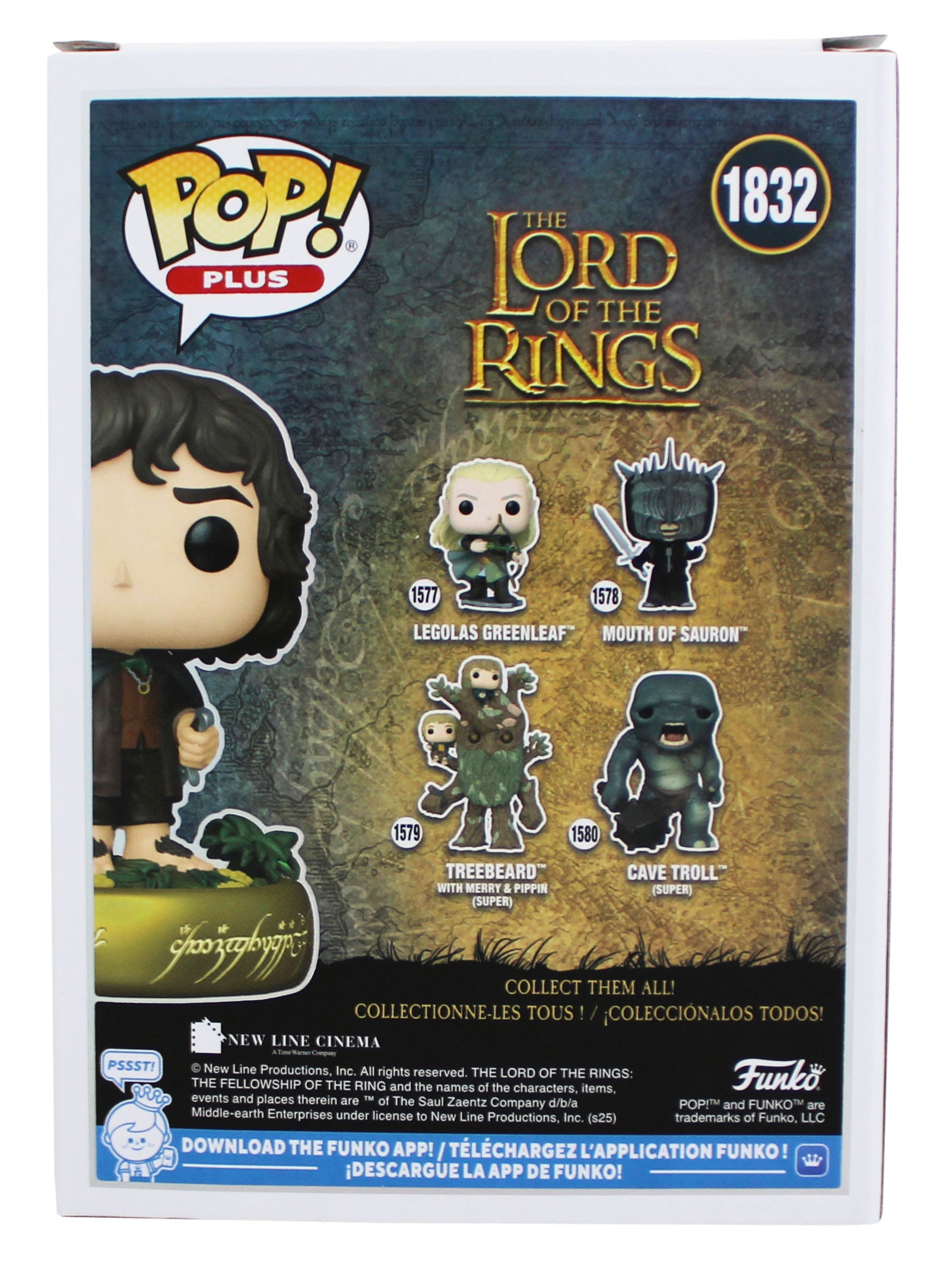 Elijah Wood LOTR "Frodo" Signed #1832 Funko Pop Figure w/ White Sig BAS
