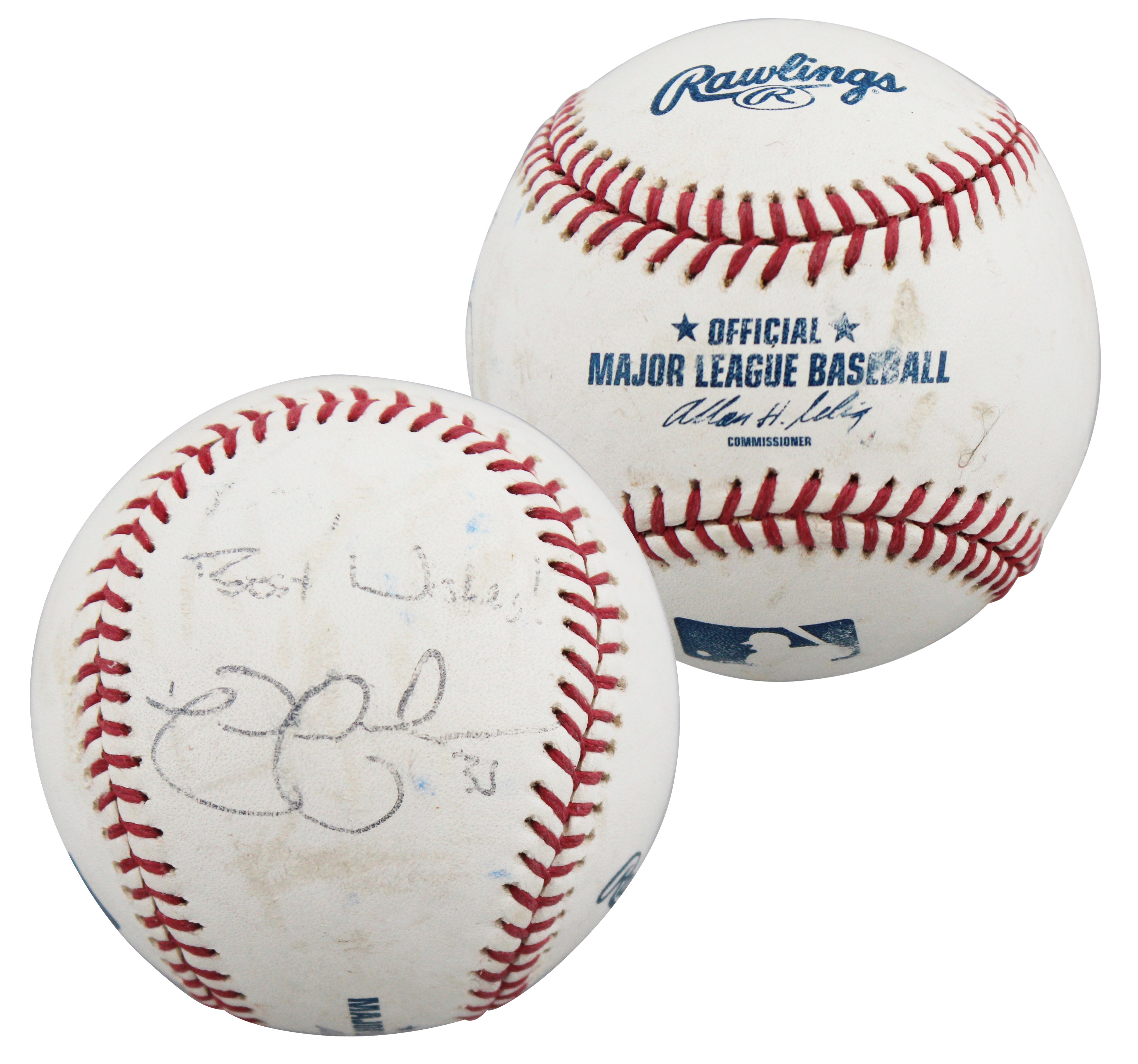 Yankees Nick Swisher "Best Wishes" Authentic Signed OML Baseball BAS #BU64213