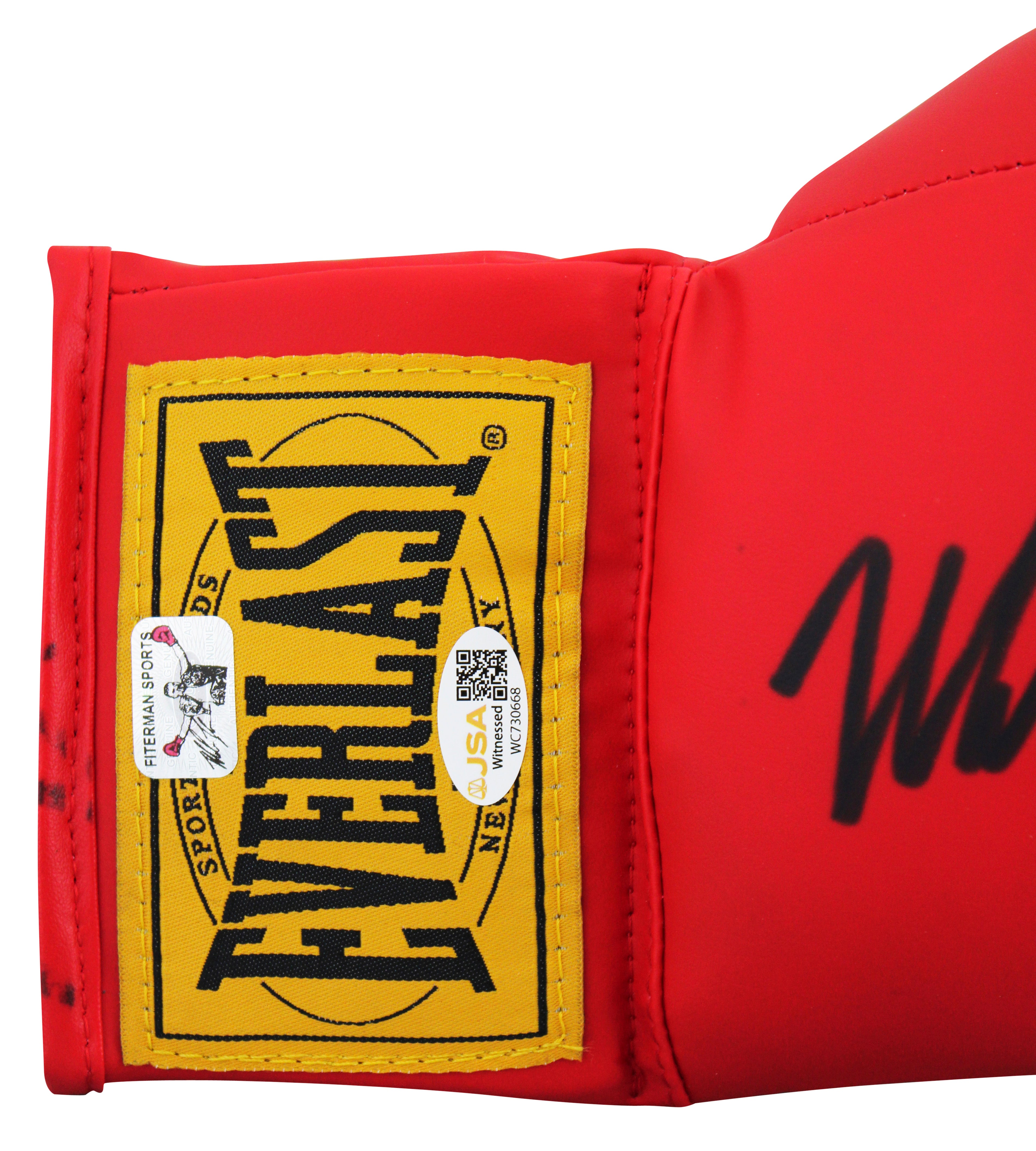 Mike Tyson Authentic Signed Right Hand Red Everlast Boxing Glove JSA Witness