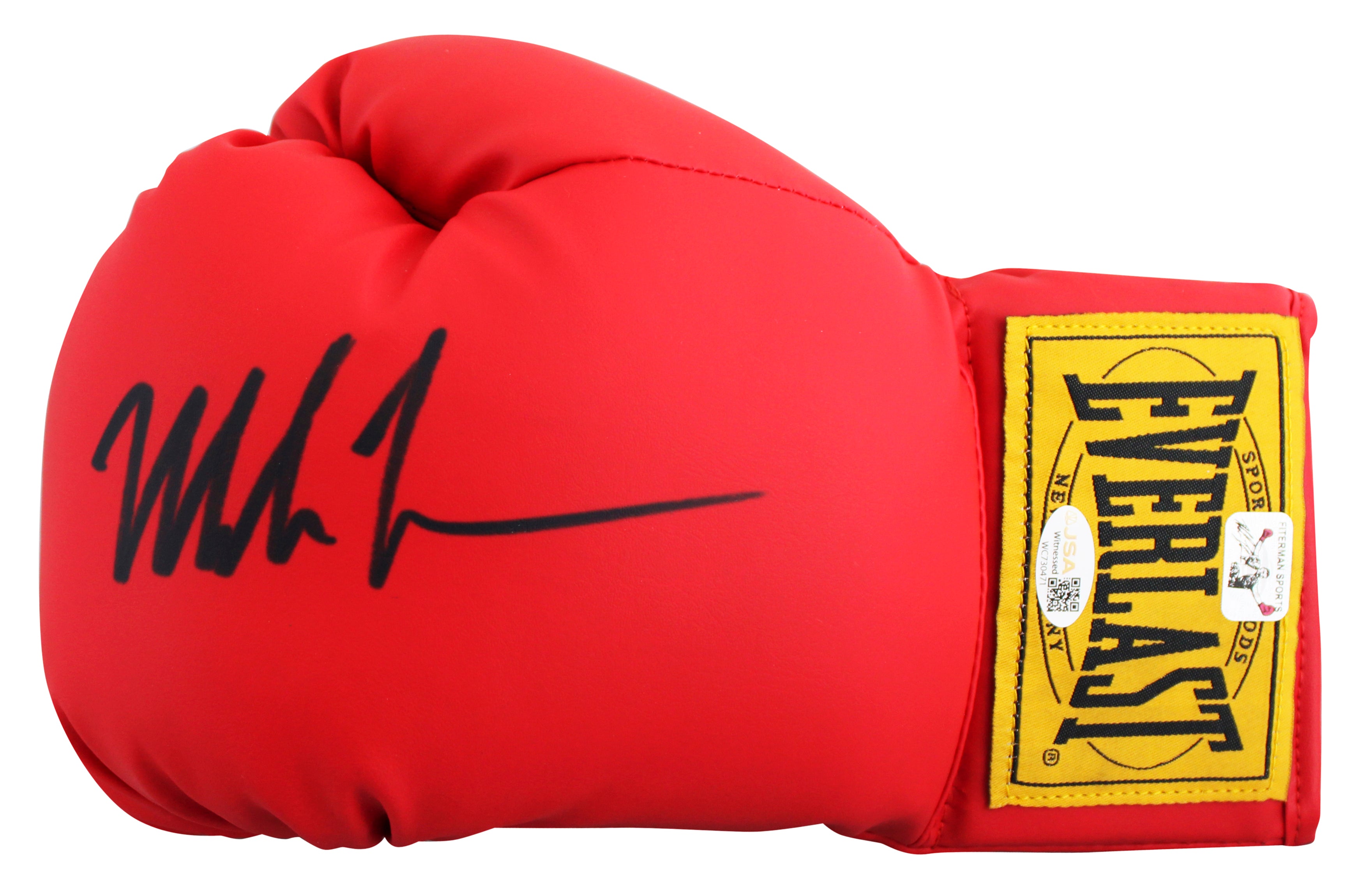 Mike Tyson Authentic Signed Left Hand Red Everlast Boxing Glove JSA Witness