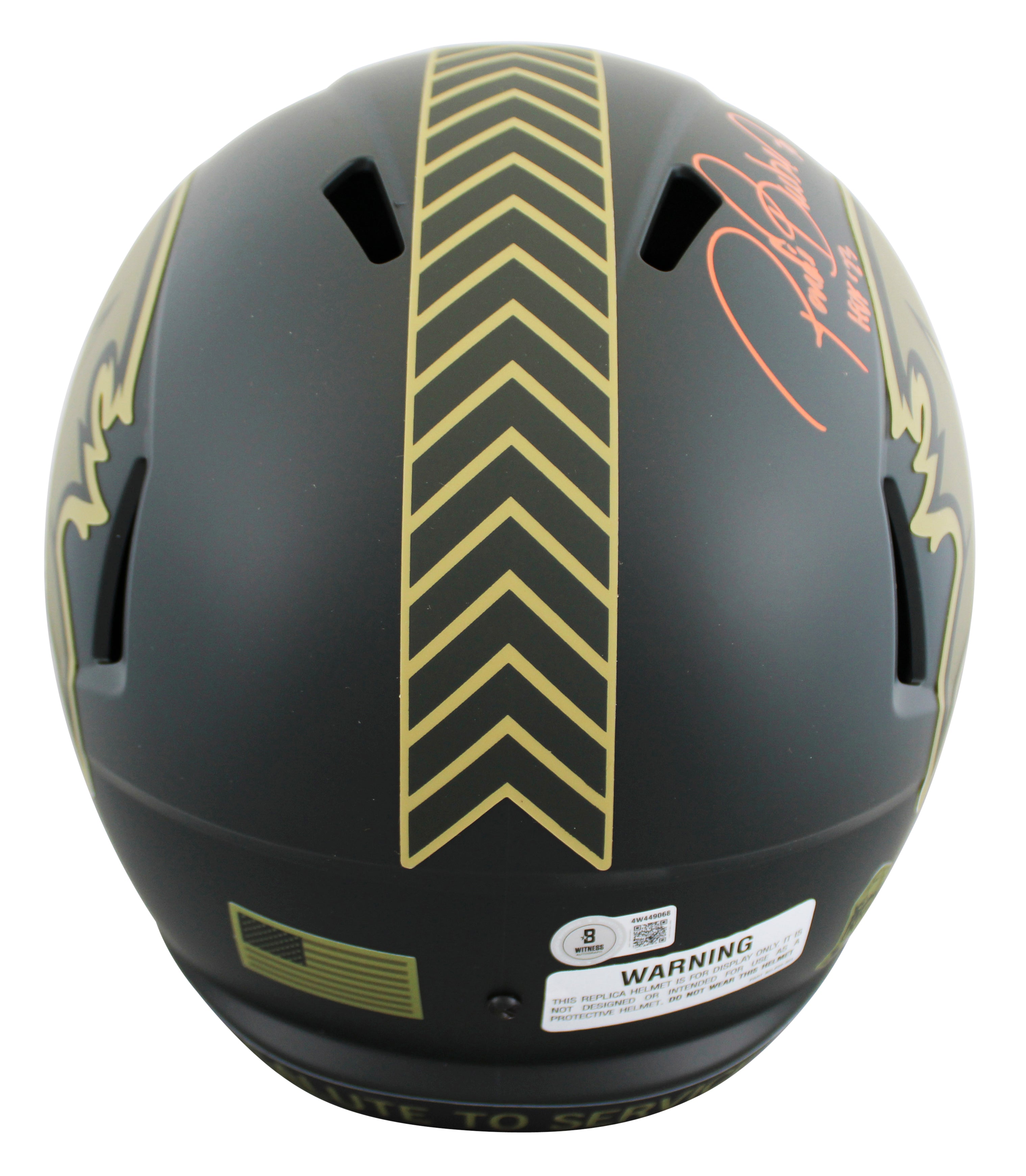 Bucs Ronde Barber "HOF 23" Signed STS IV Full Size Speed Rep Helmet W/ Case BAS