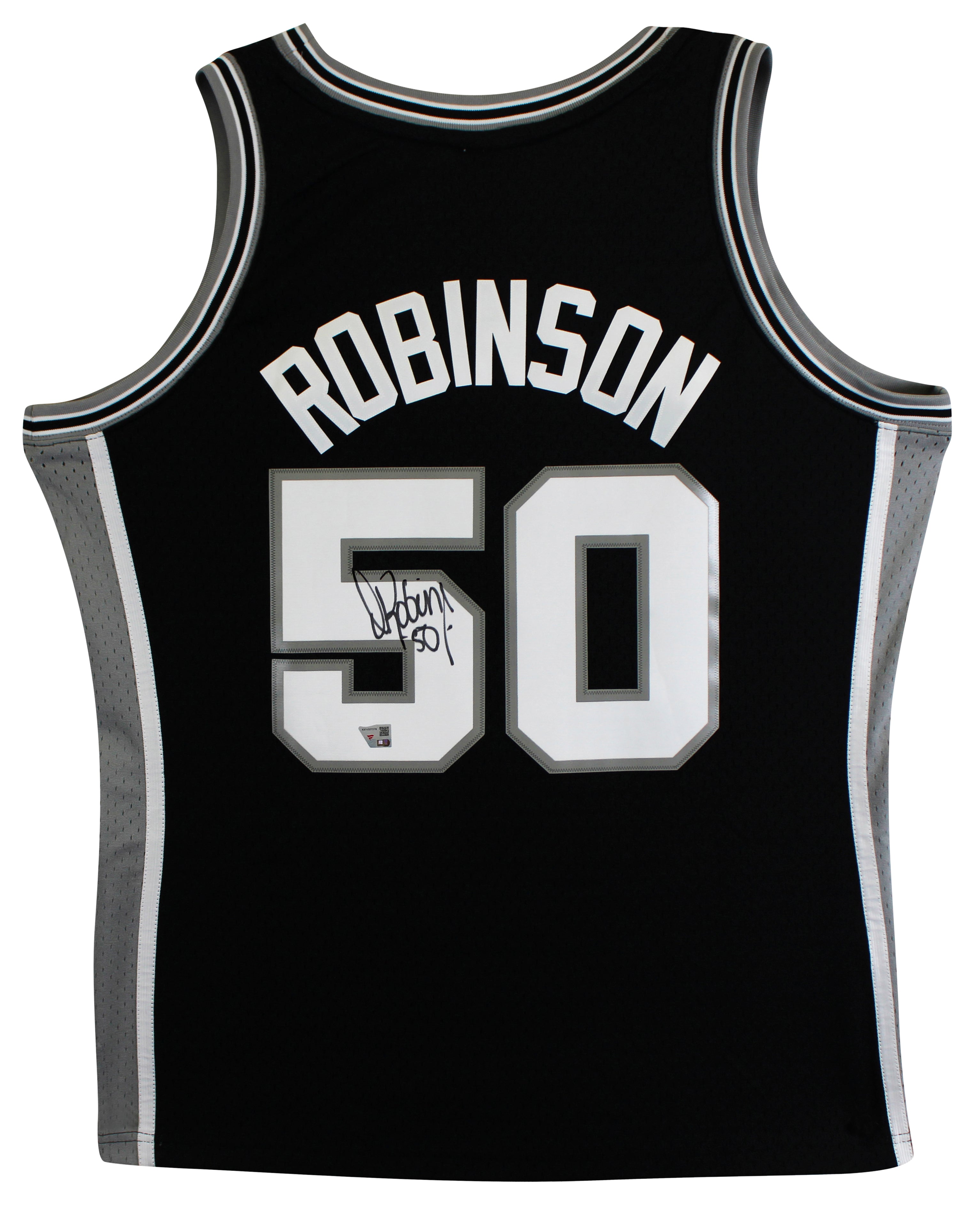 Spurs David Robinson Signed Black 1998-99 M&N Swingman HWC Jersey Fanatics