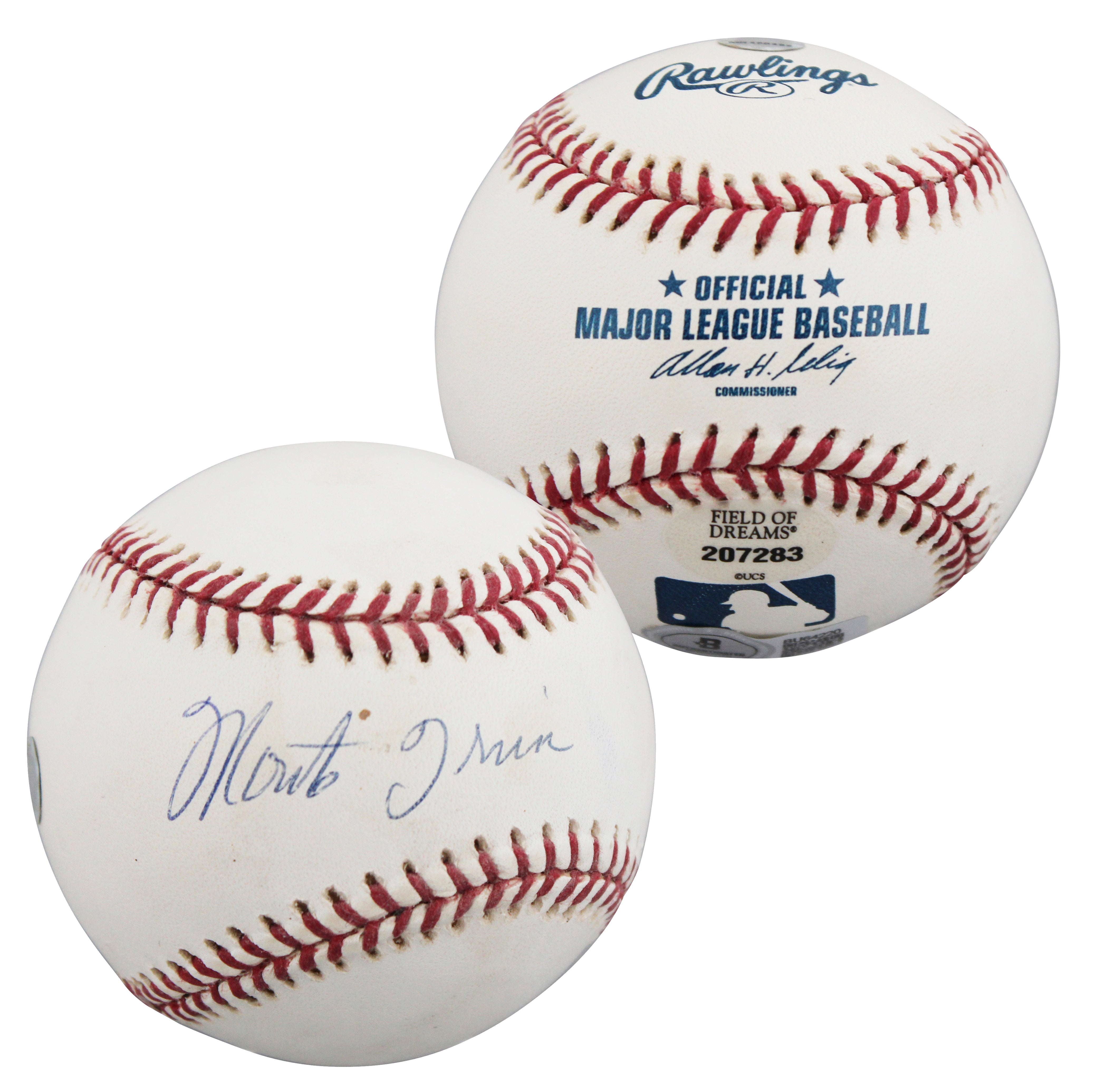 Giants Monte Irvin Authentic Signed OML Baseball Autographed BAS #BU64220