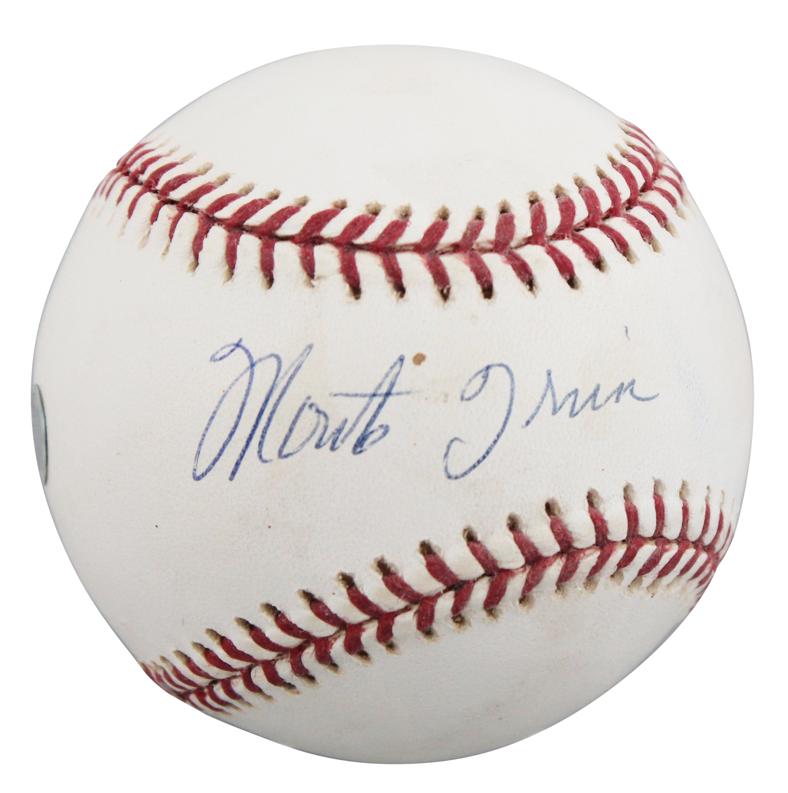 Giants Monte Irvin Authentic Signed OML Baseball Autographed BAS #BU64220