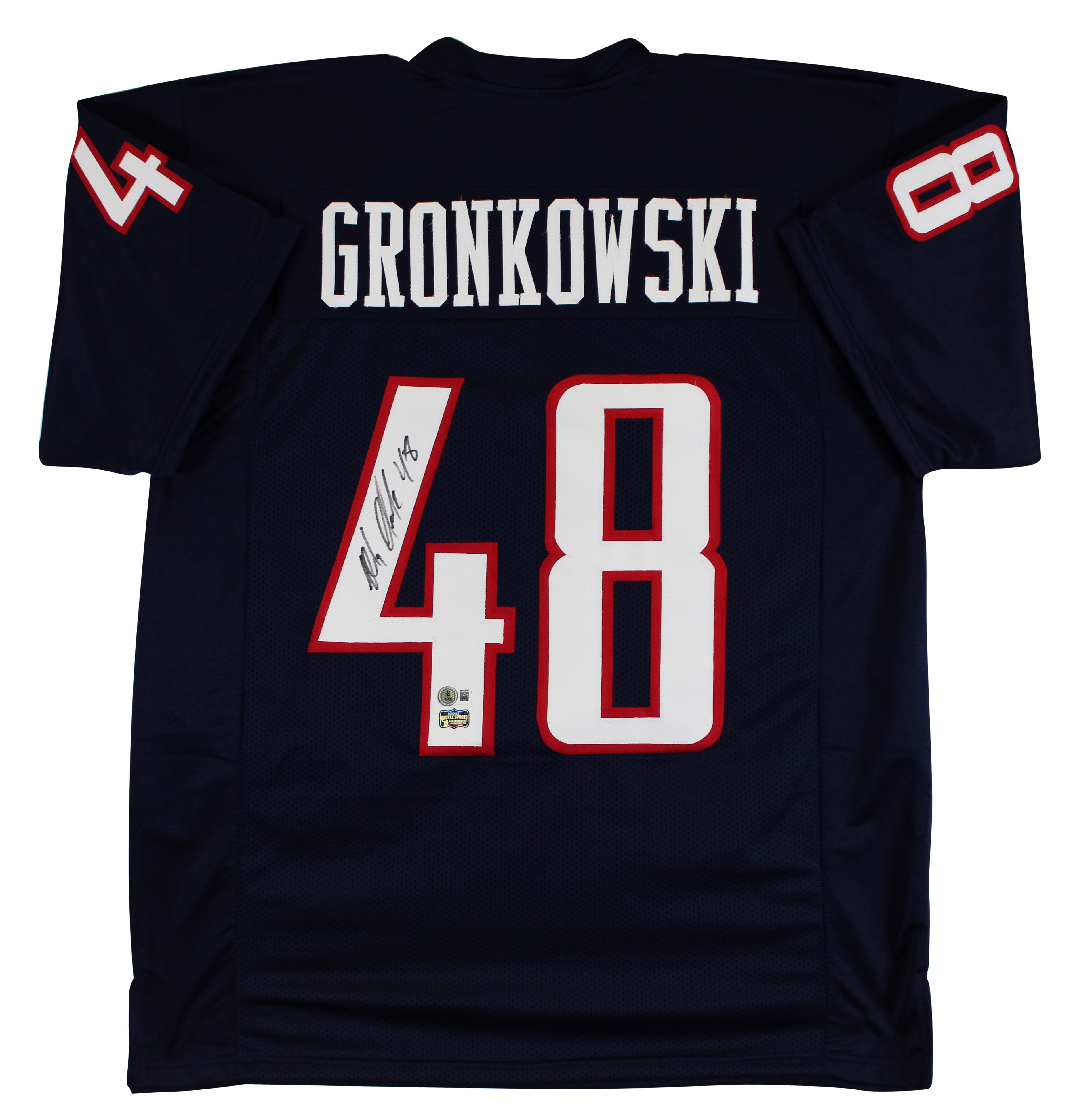 Arizona Rob Gronkowski Authentic Signed Navy Blue Pro Style Jersey BAS Witnessed